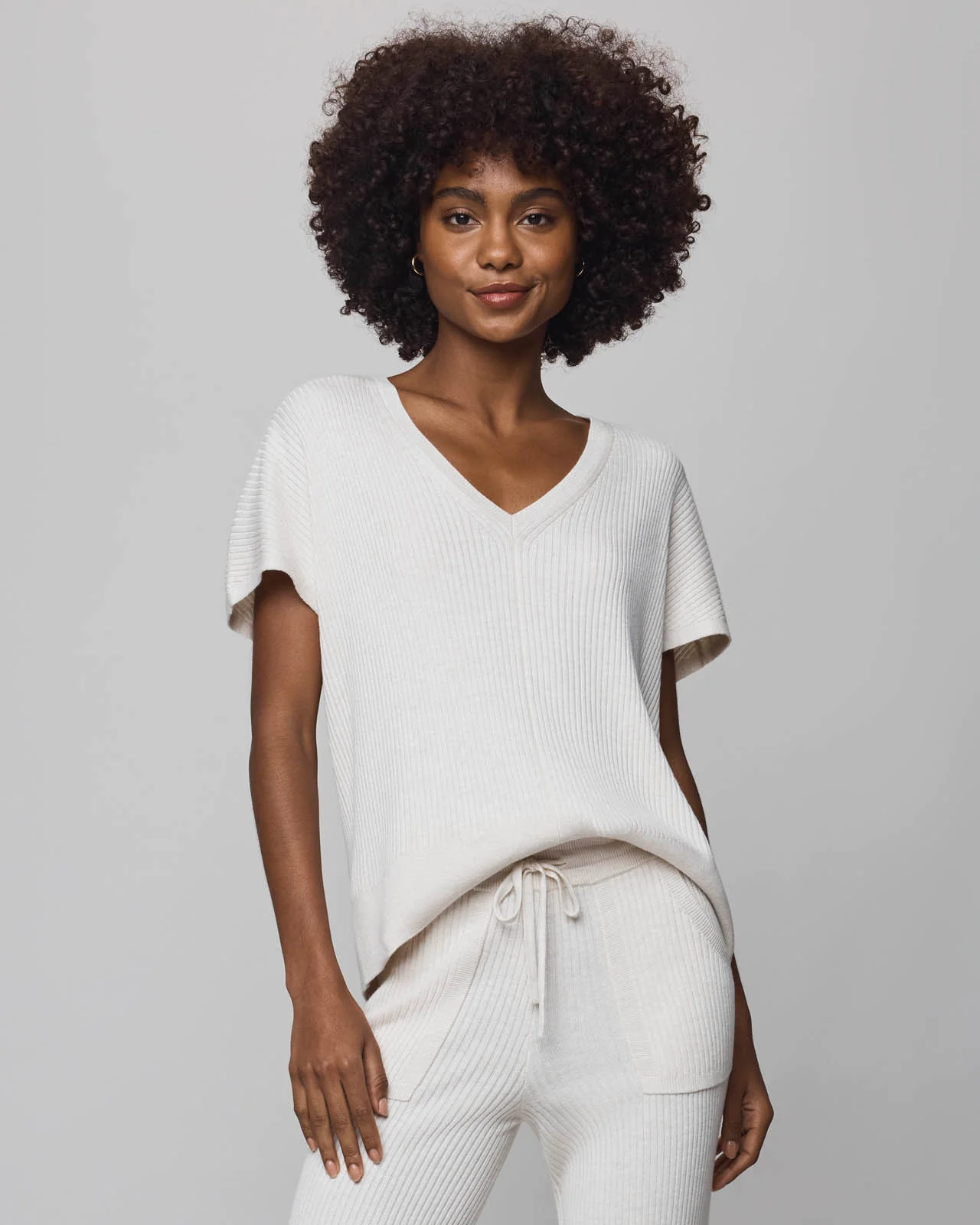 Georgie Cashblend Short Sleeve Sweater - Image 3