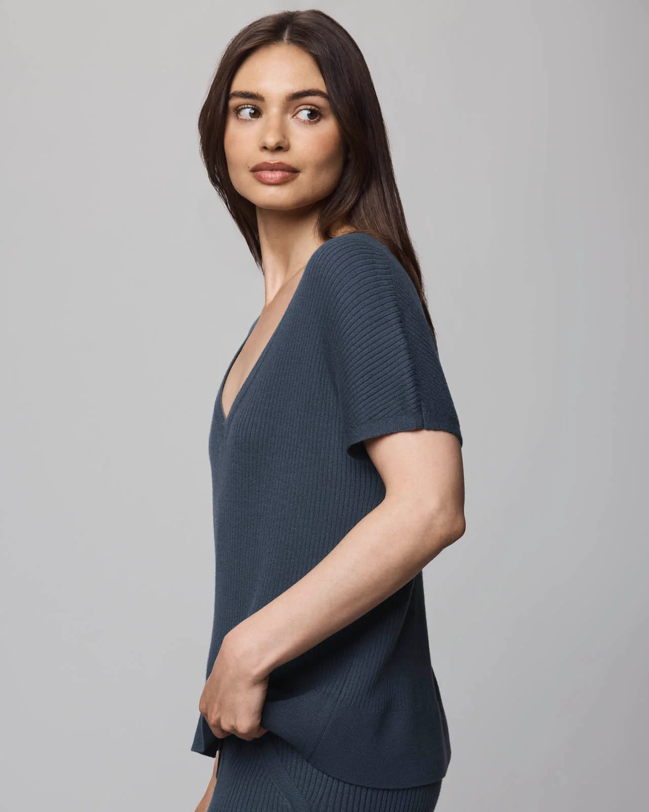 Georgie Cashblend Short Sleeve Sweater - Image 30