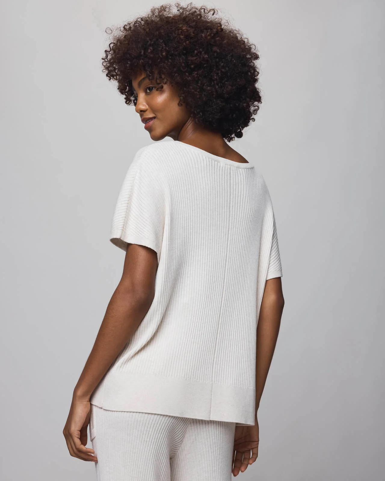 Georgie Cashblend Short Sleeve Sweater - Image 6