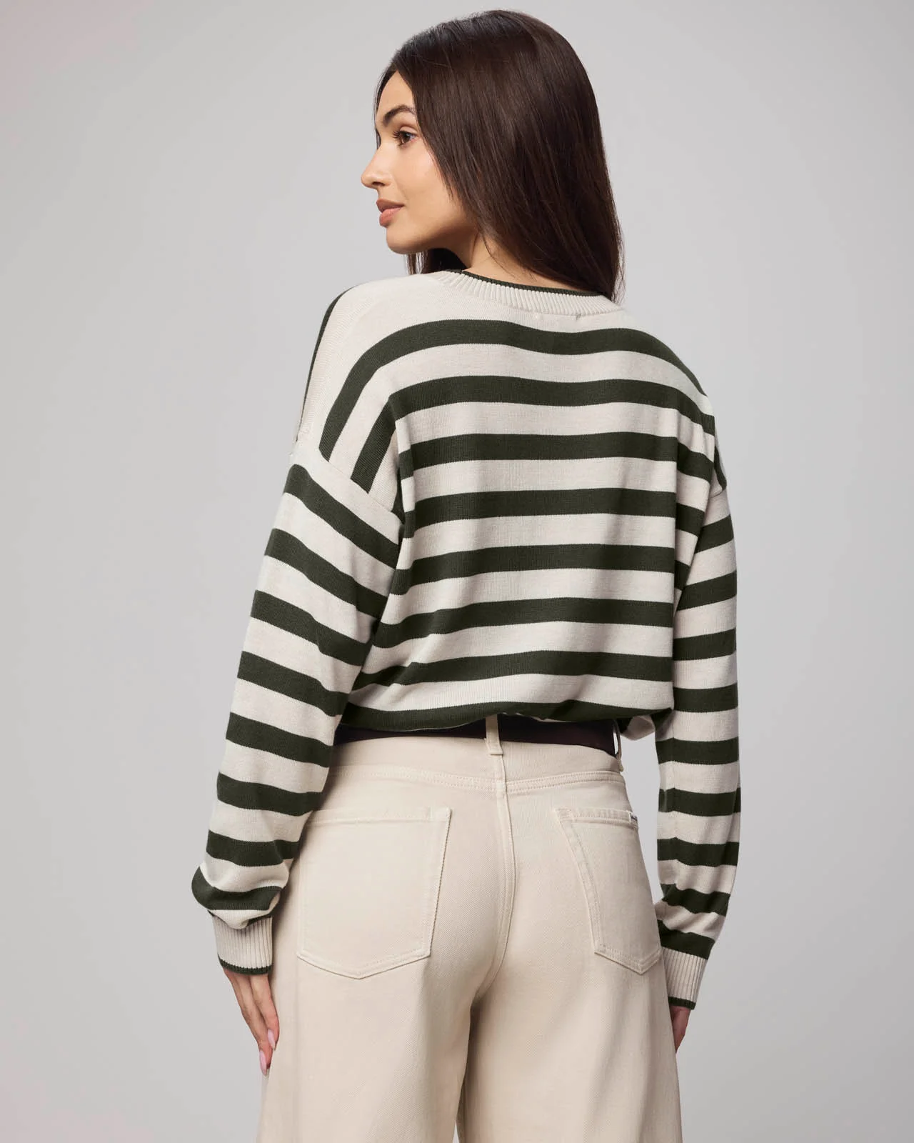 Georgie Cashblend Stripe Pullover Sweater - Image 4