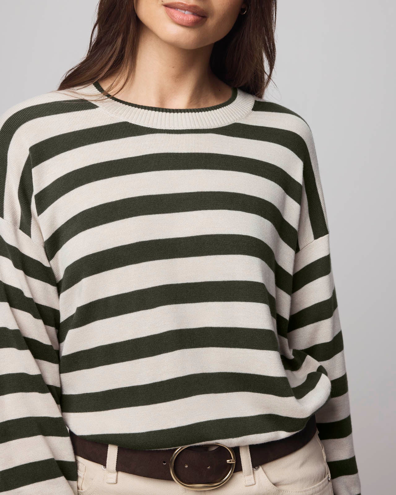 Georgie Cashblend Stripe Pullover Sweater - Image 5