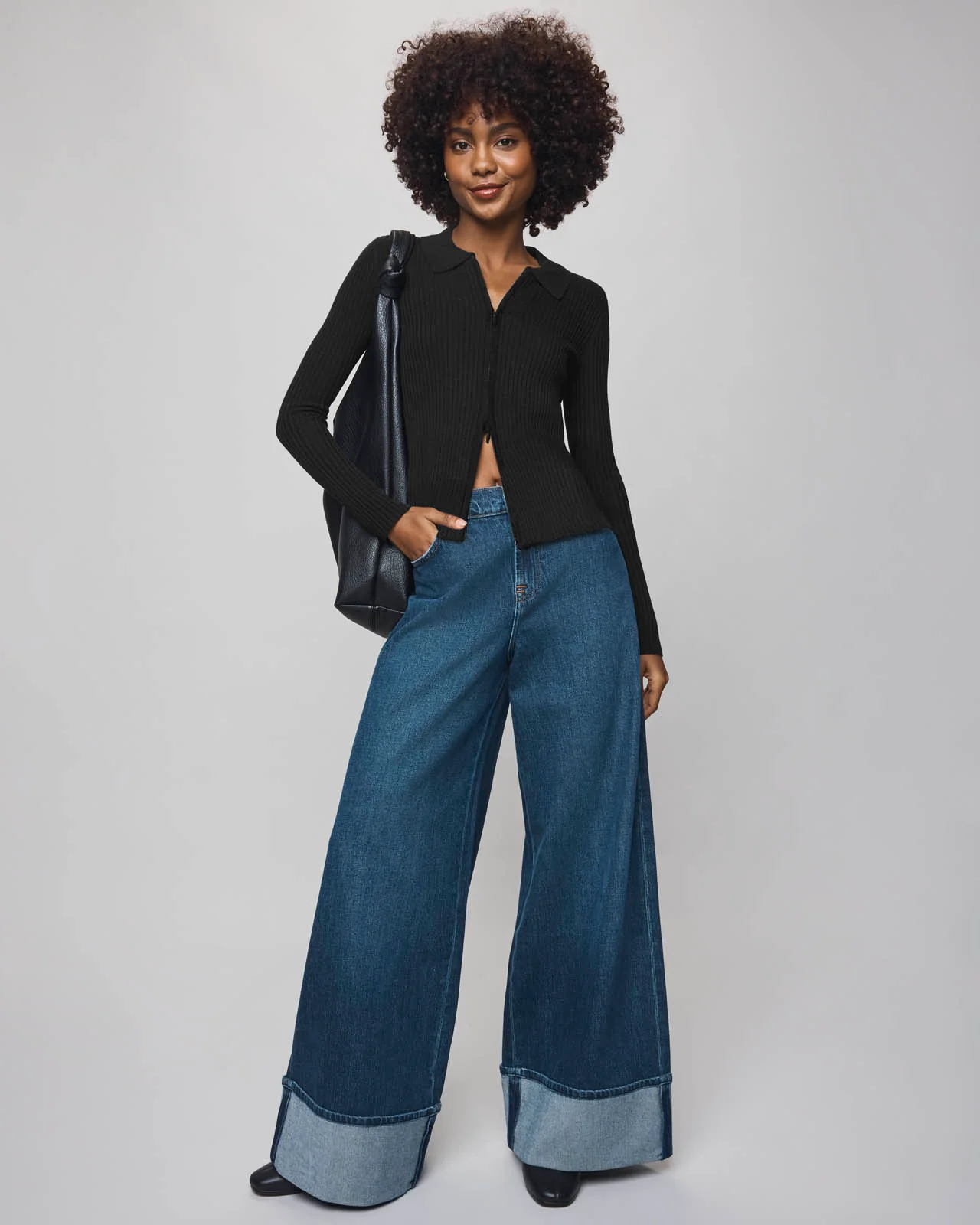 Georgie Cashblend Two-Way Zip Sweater - Image 15