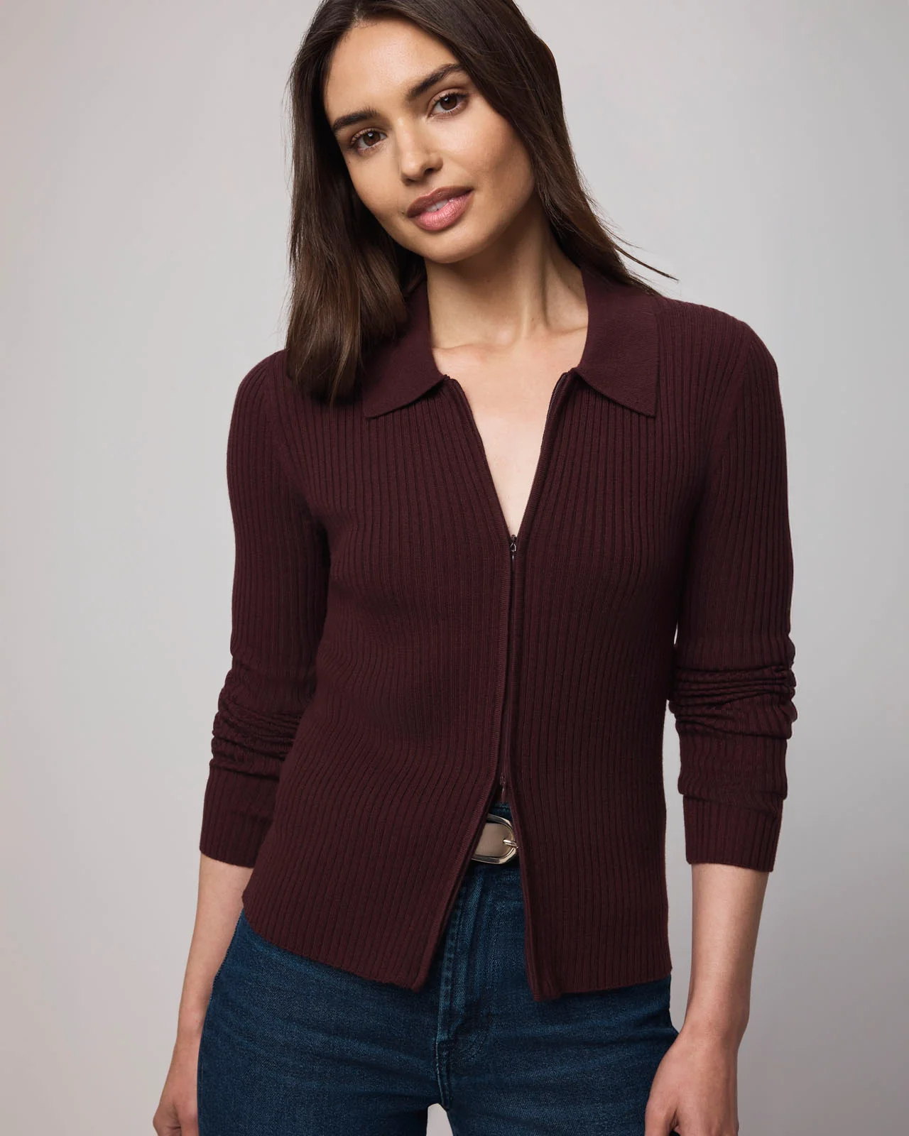 Georgie Cashblend Two-Way Zip Sweater - Image 23