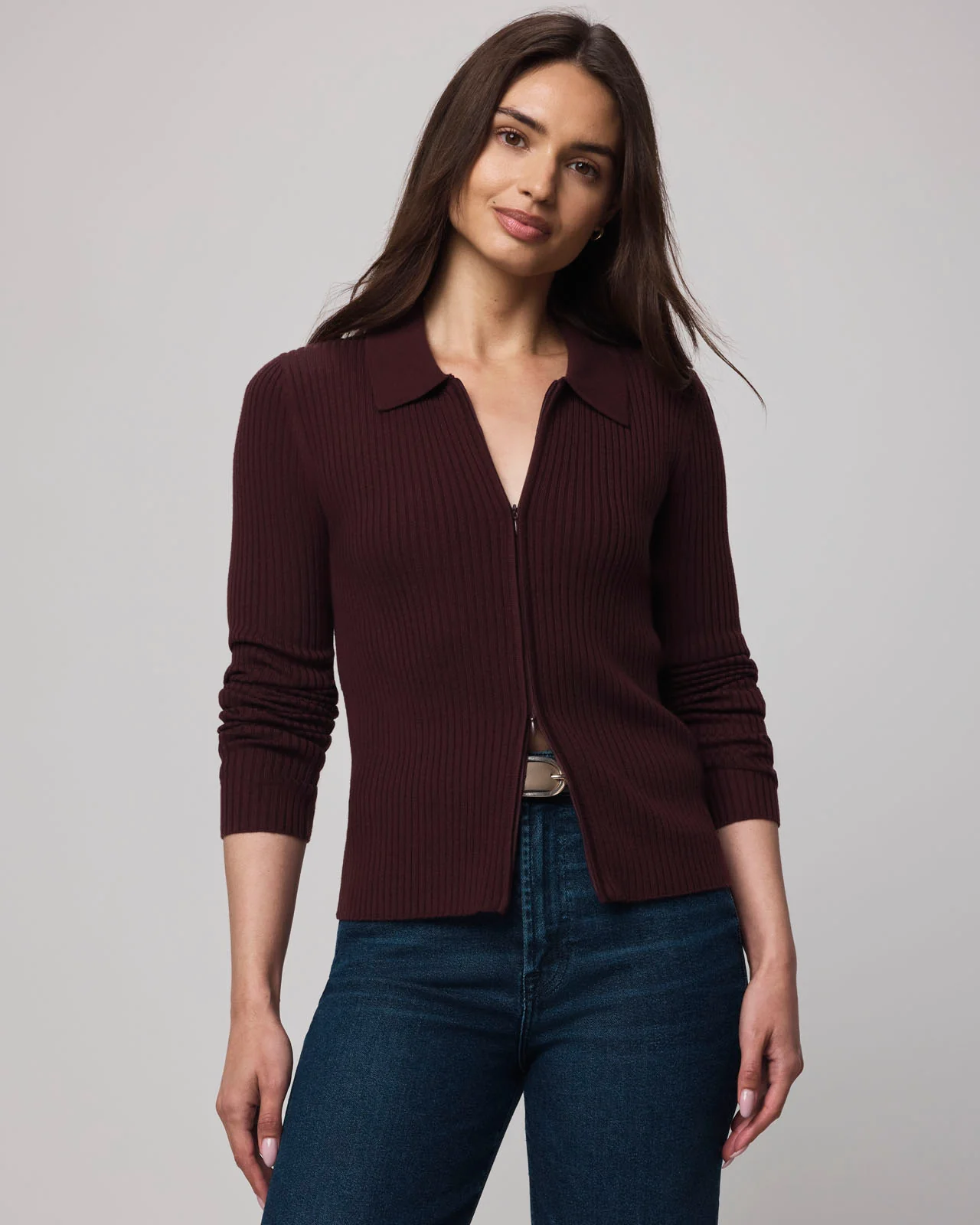 Georgie Cashblend Two-Way Zip Sweater - Image 26