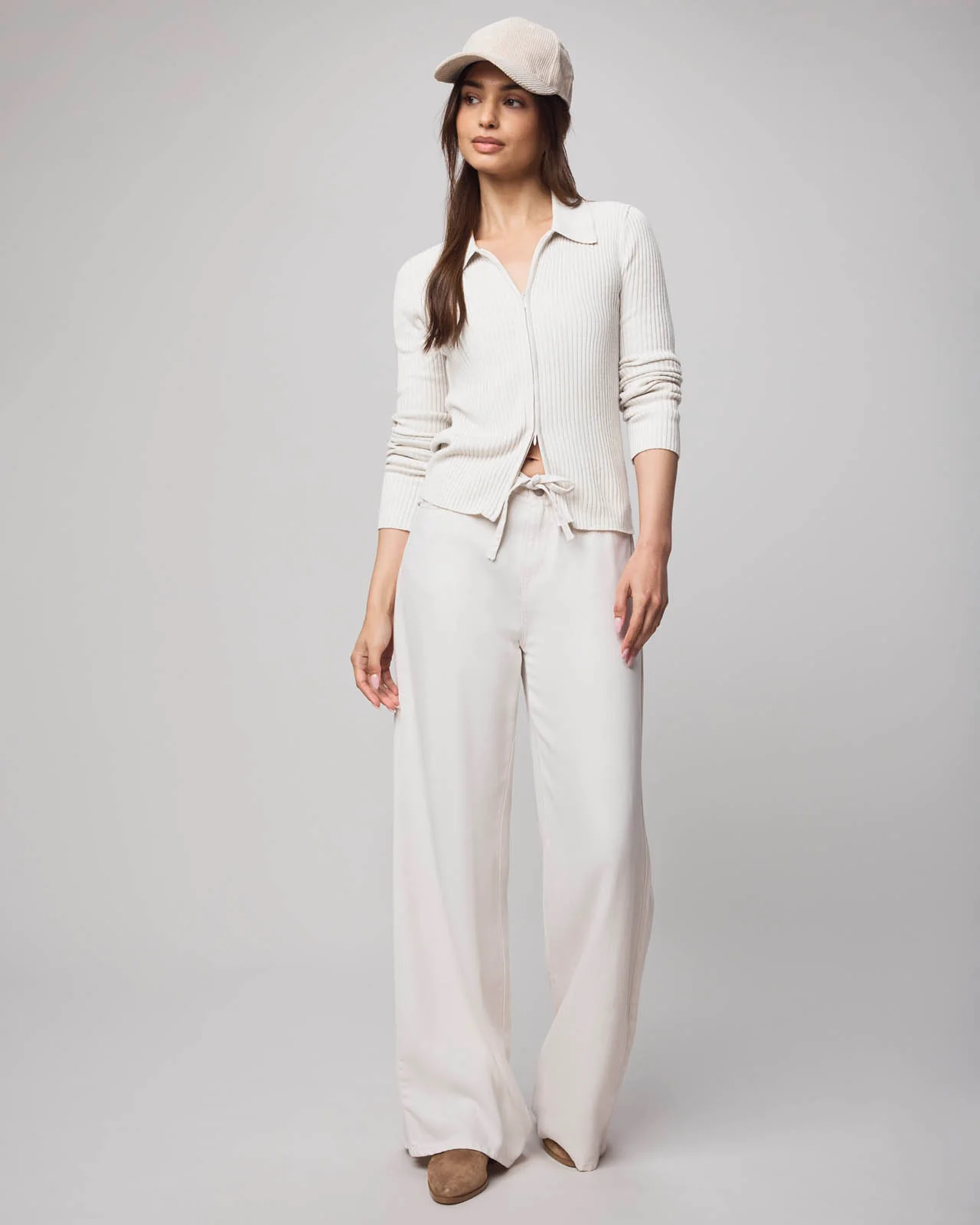 Georgie Cashblend Two-Way Zip Sweater - Image 9
