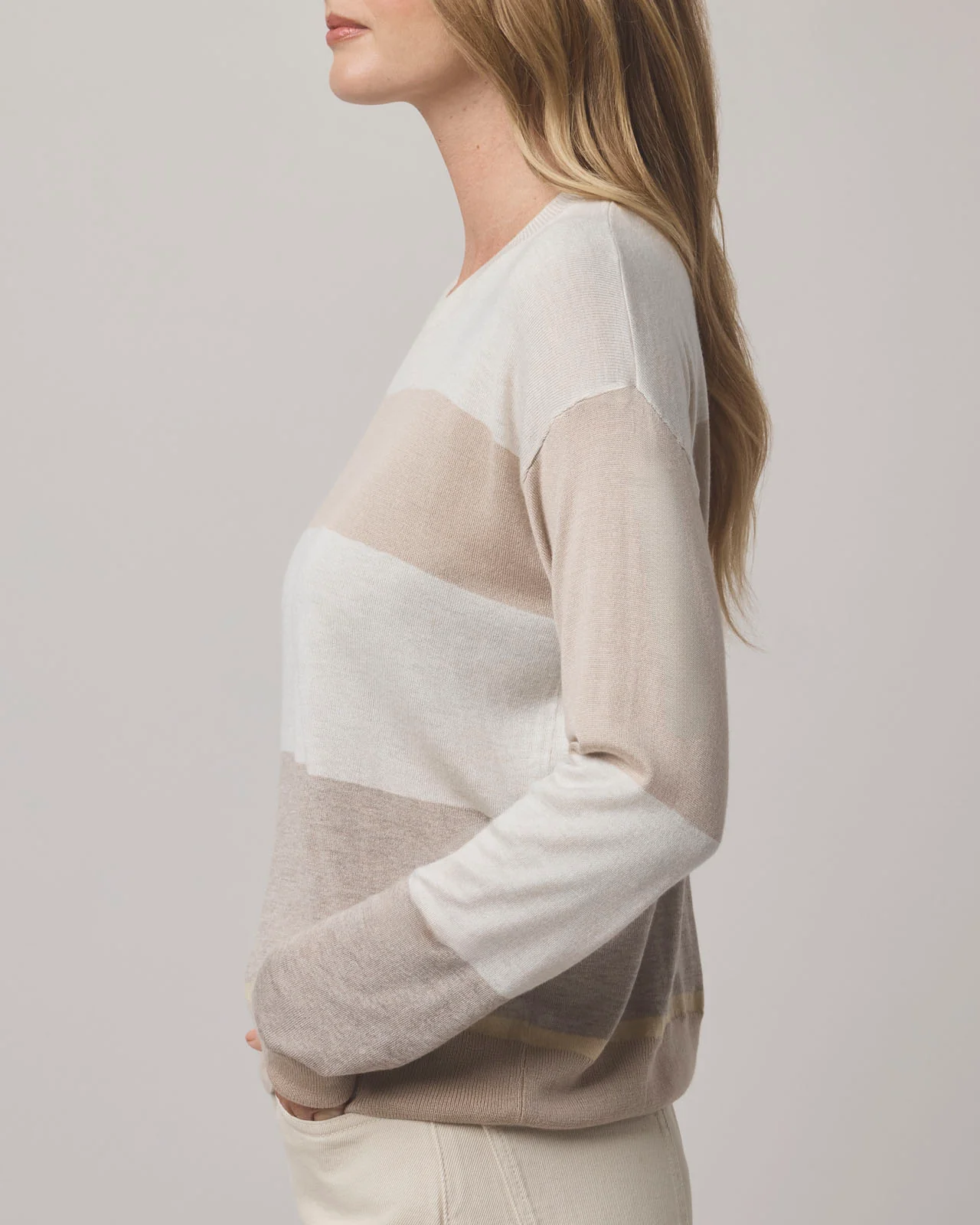 Georgie Pale Oak Stripe Sweater - Image 3