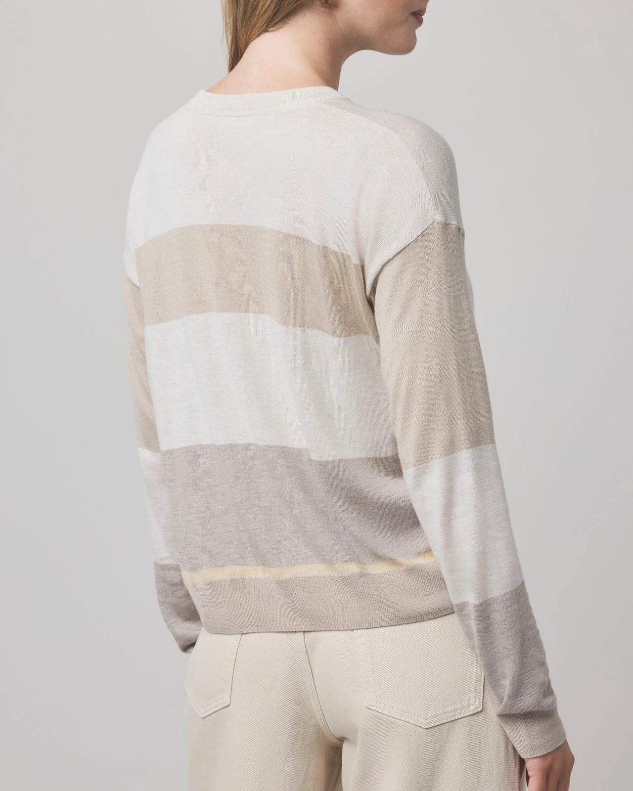 Georgie Pale Oak Stripe Sweater - Image 4