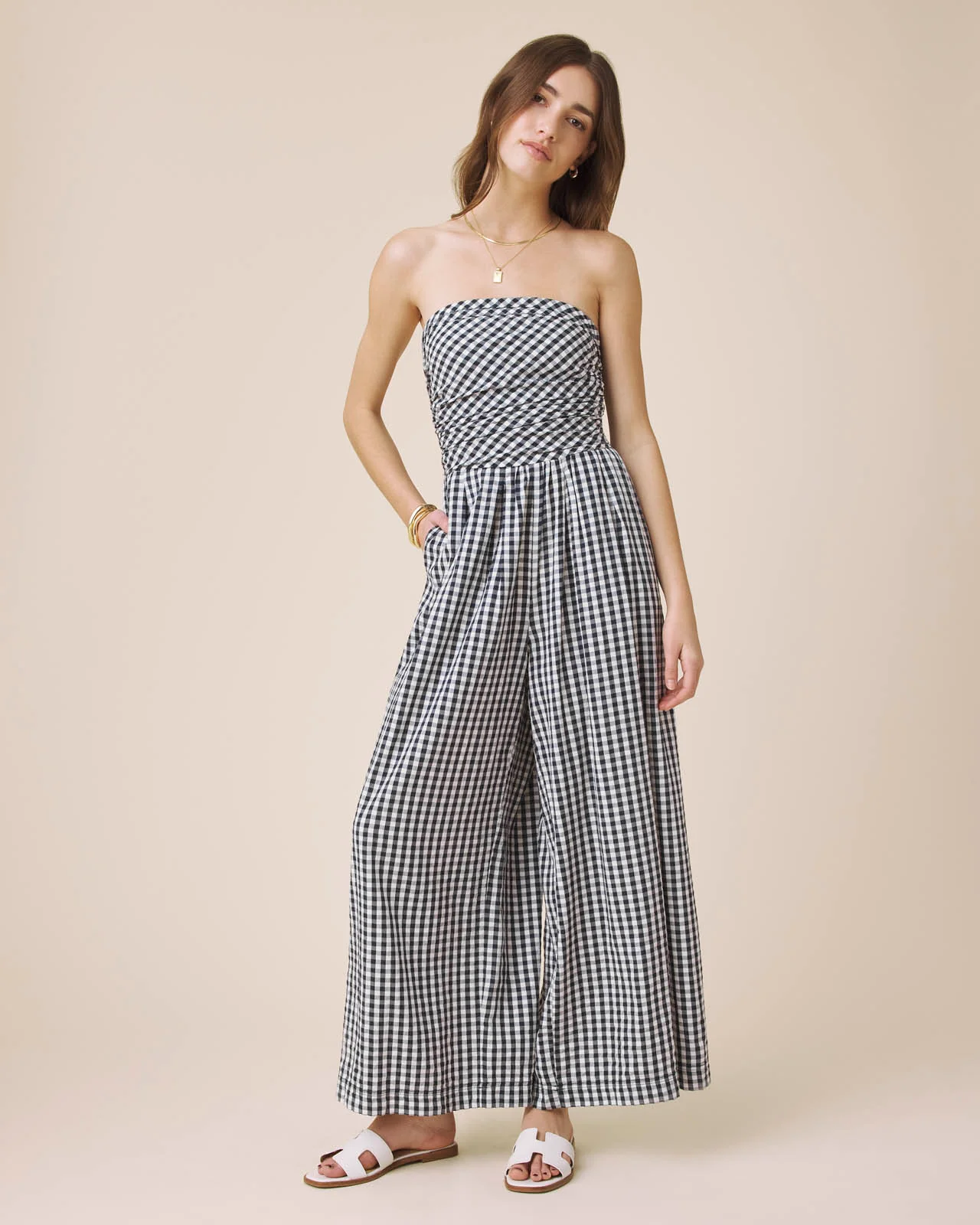 Gigi Gingham Jumpsuit - Image 3