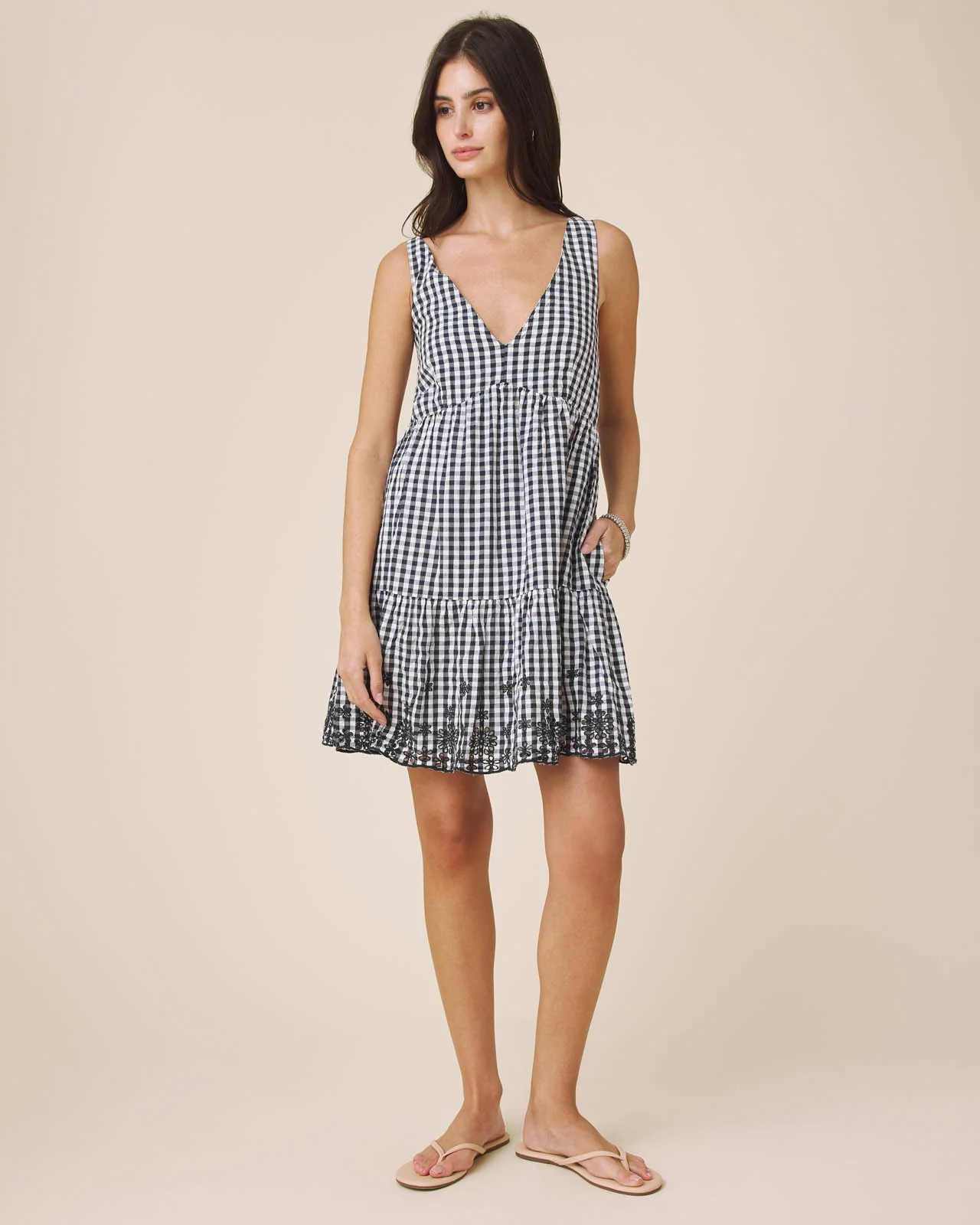 Gigi Gingham Mini Dress - Image 2