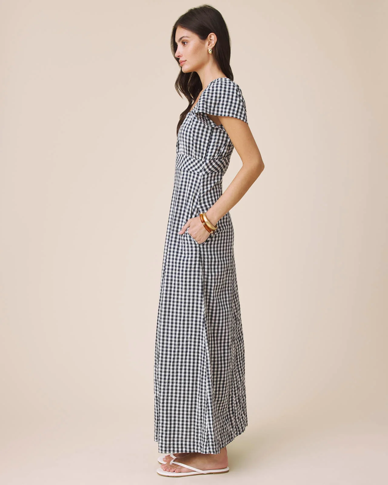 Gigi Gingham Puff Sleeve Dress - Image 4