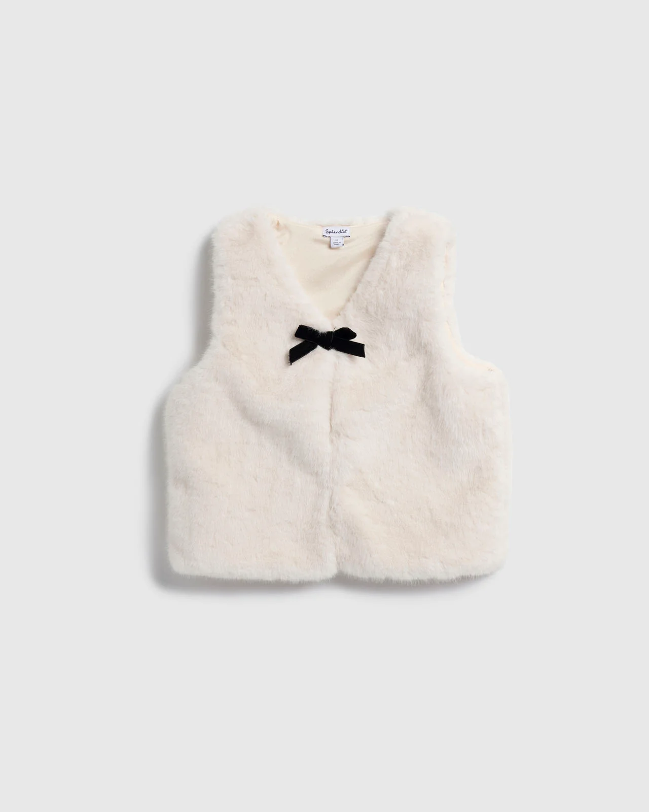 Girls Fur Bow Vest