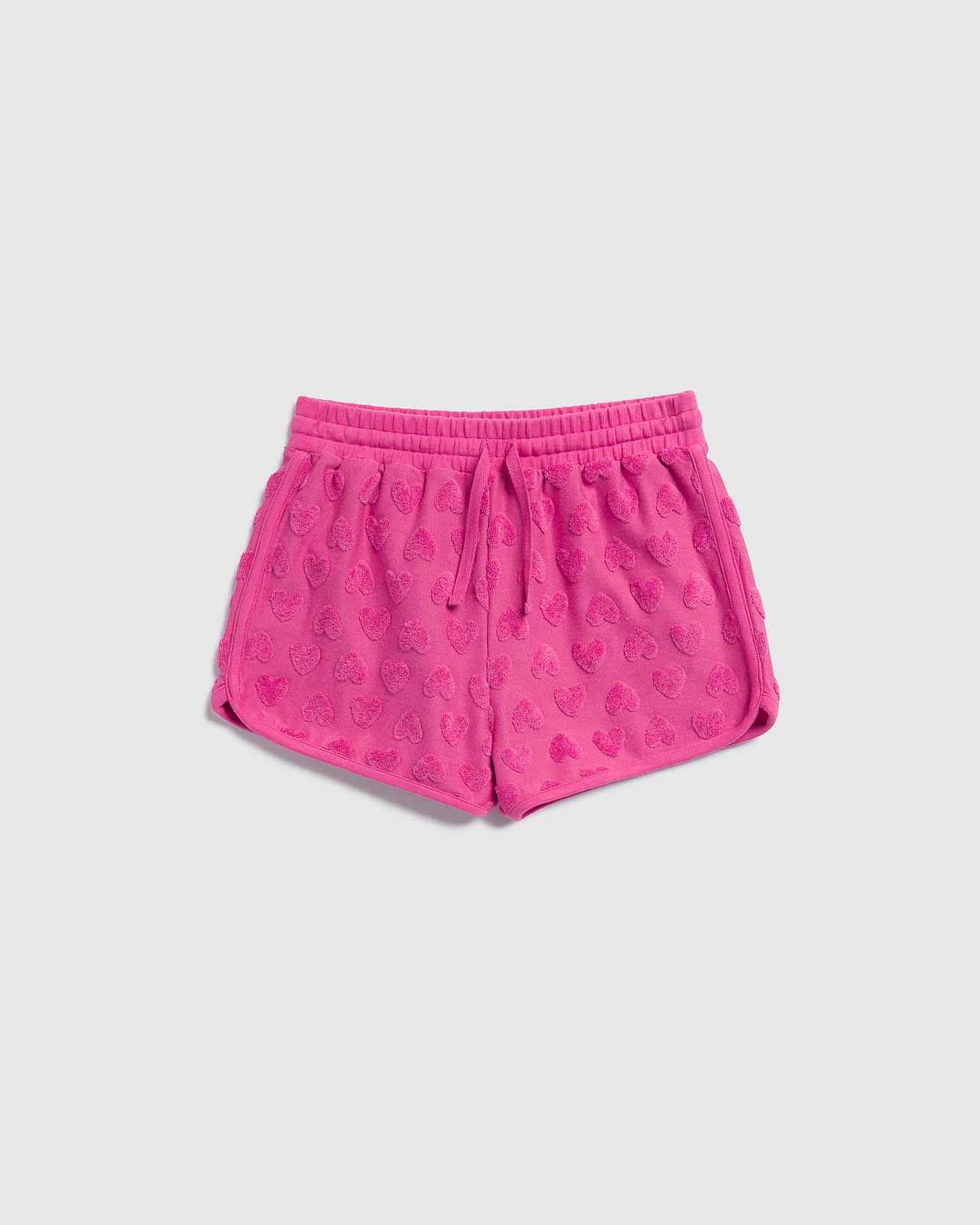 Girls Loopy Terry Heart Short
