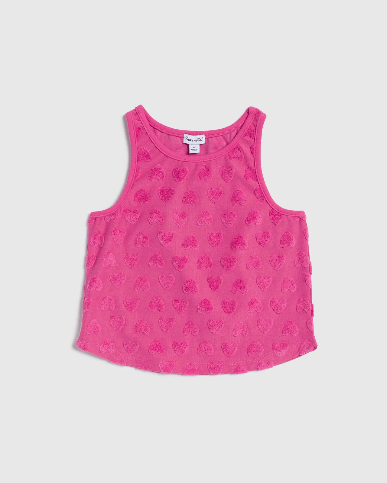 Girls Loopy Terry Heart Tank