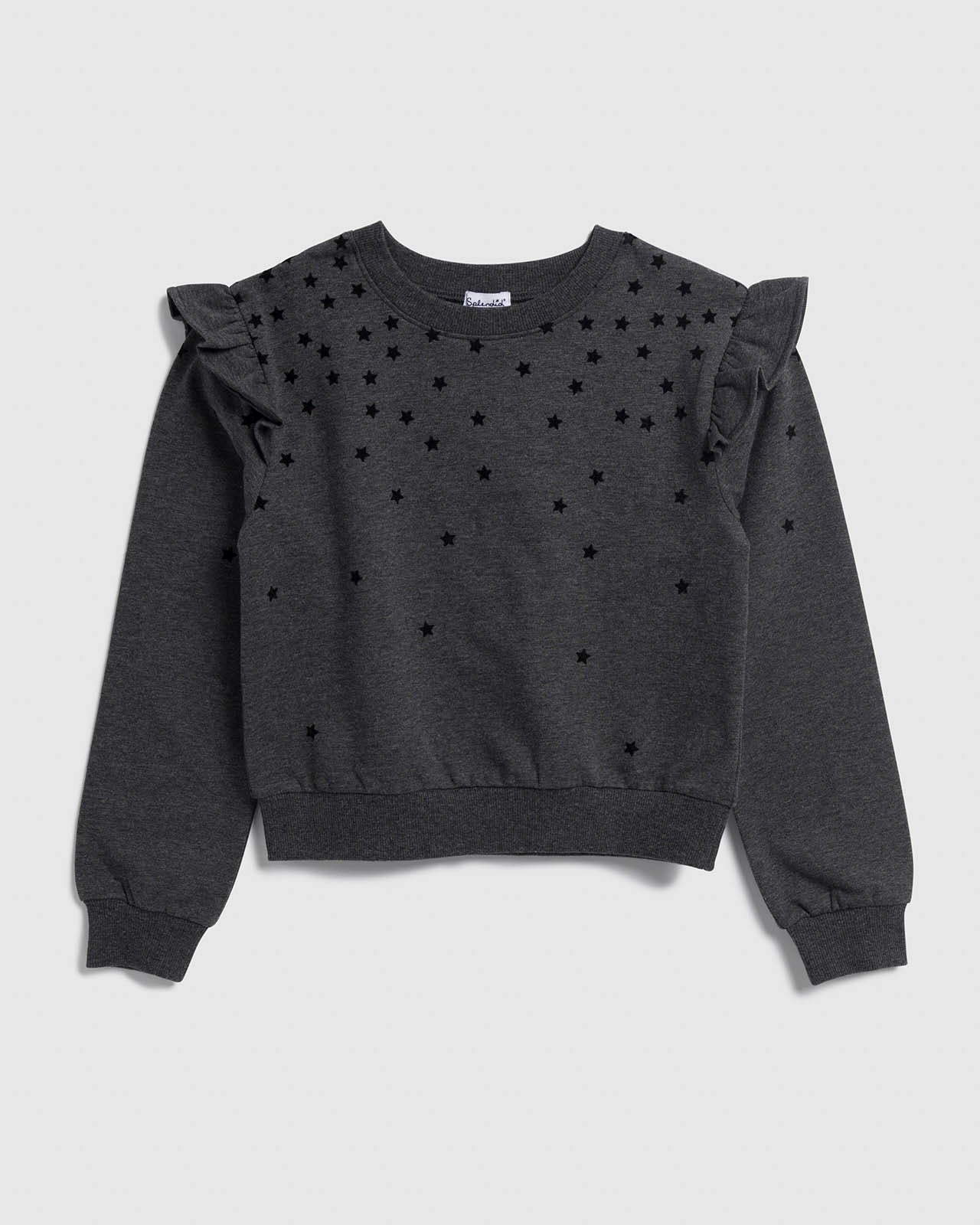 Girls Love Ruffle Sweatshirt