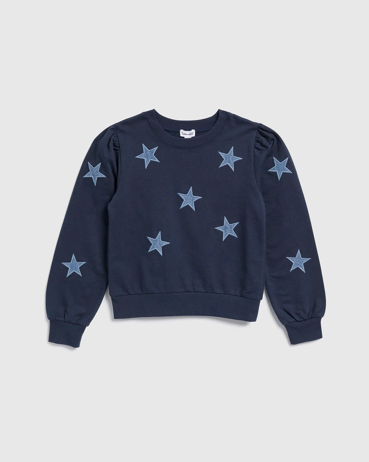Girls Navy Stars Sweatshirt