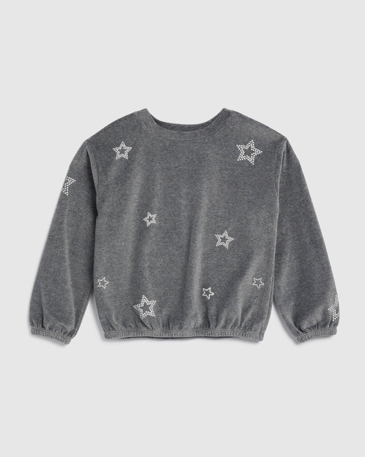 Girls Silver Stars Sweatshirt