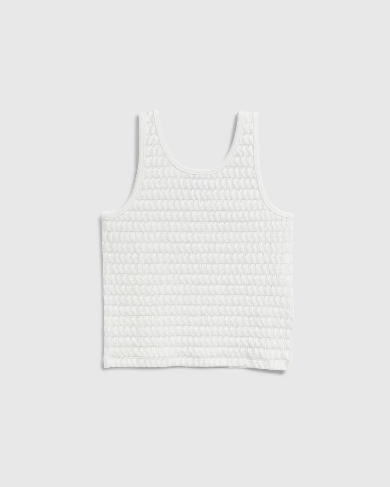 Girls Smocked Eyelet Tank