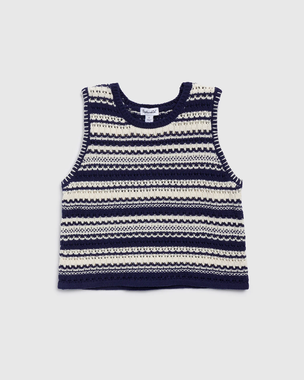 Girls Stripe Sweater Tank