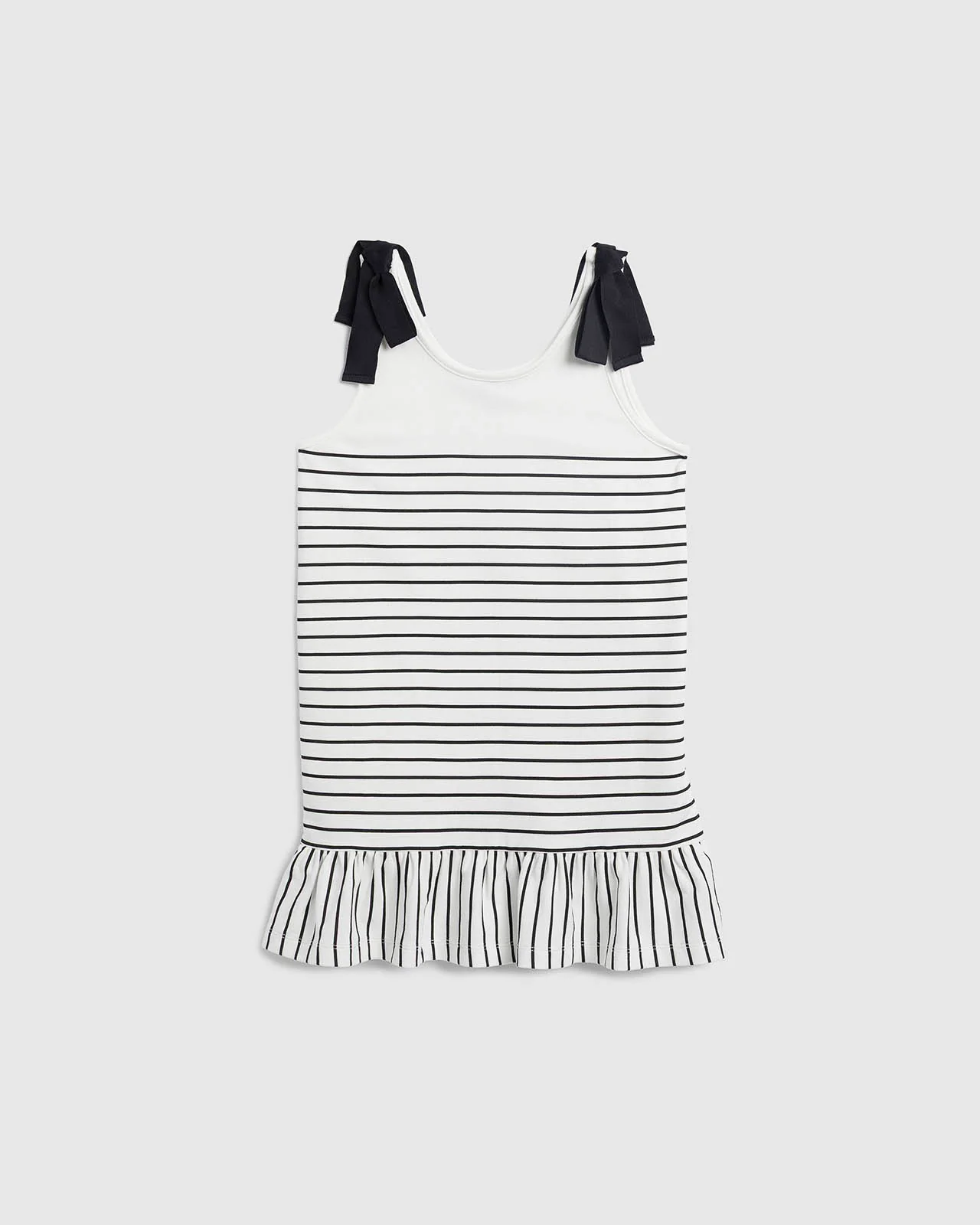 Girls Stripe Tie Strap Dress