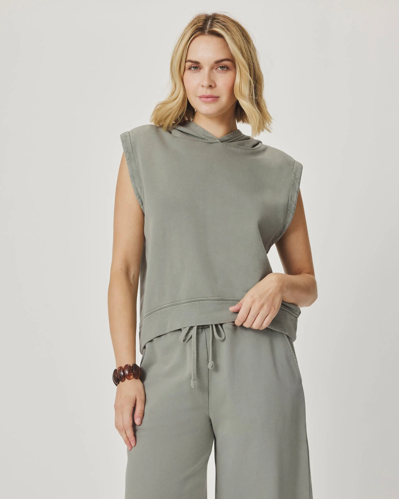 Greta Sleeveless Hoodie