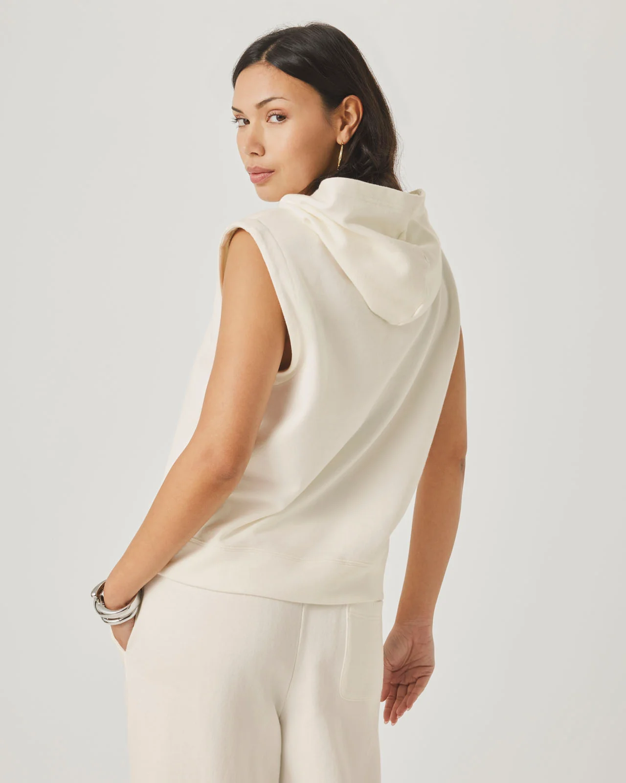 Greta Sleeveless Hoodie - Image 9