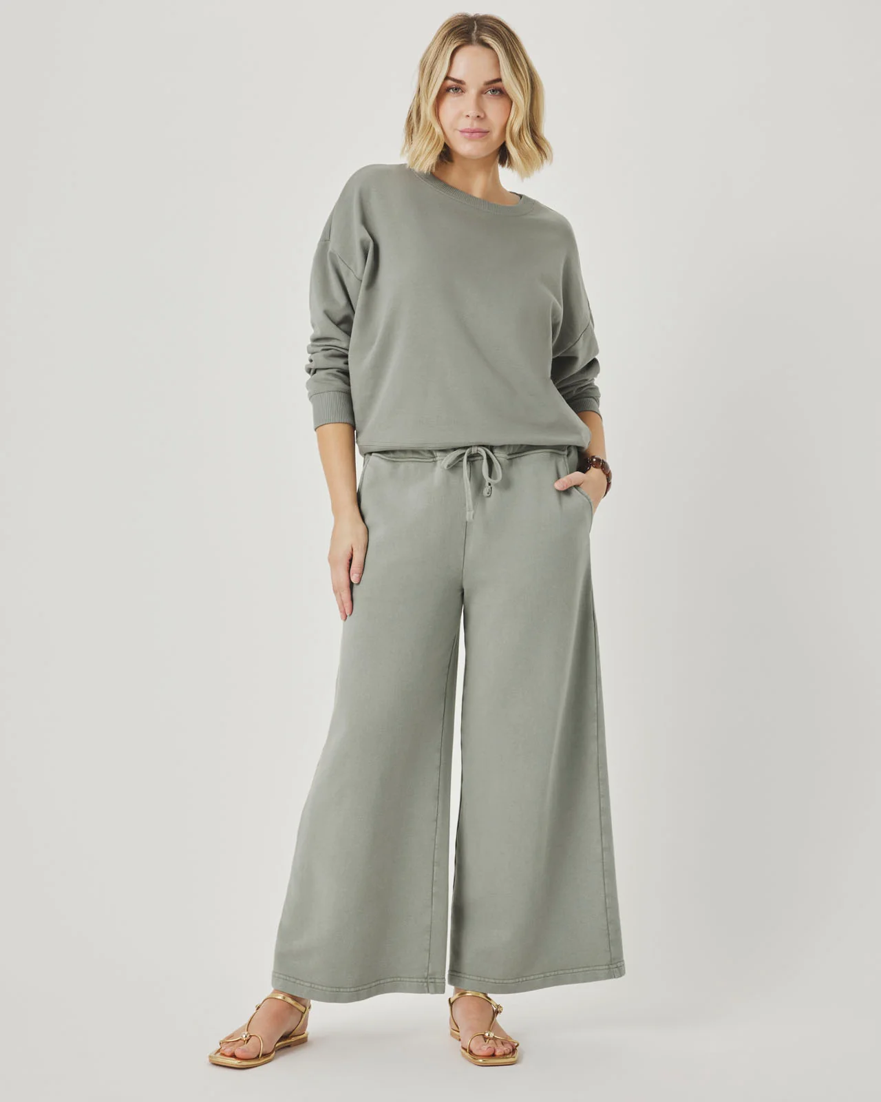 Greta Terry Cropped Pant - Image 3