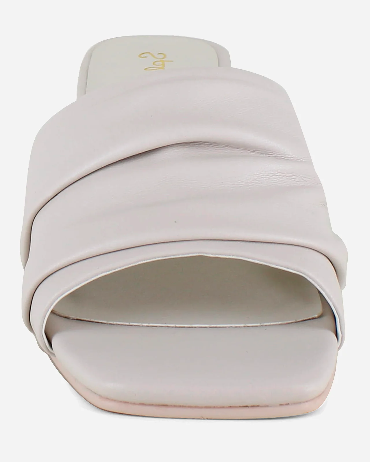 Harvey Kitten Heel in White Sand - Image 3