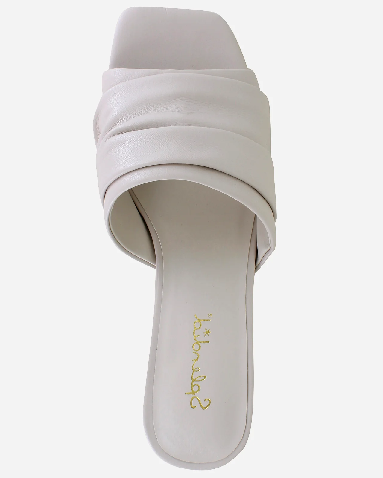 Harvey Kitten Heel in White Sand - Image 5