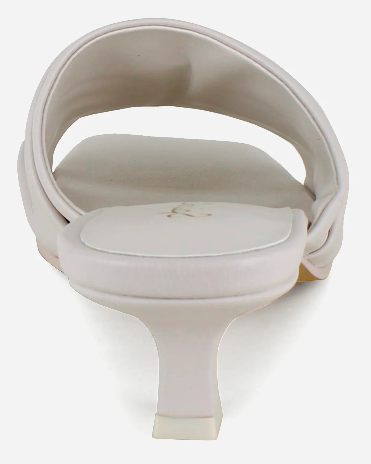 Harvey Kitten Heel in White Sand - Image 6