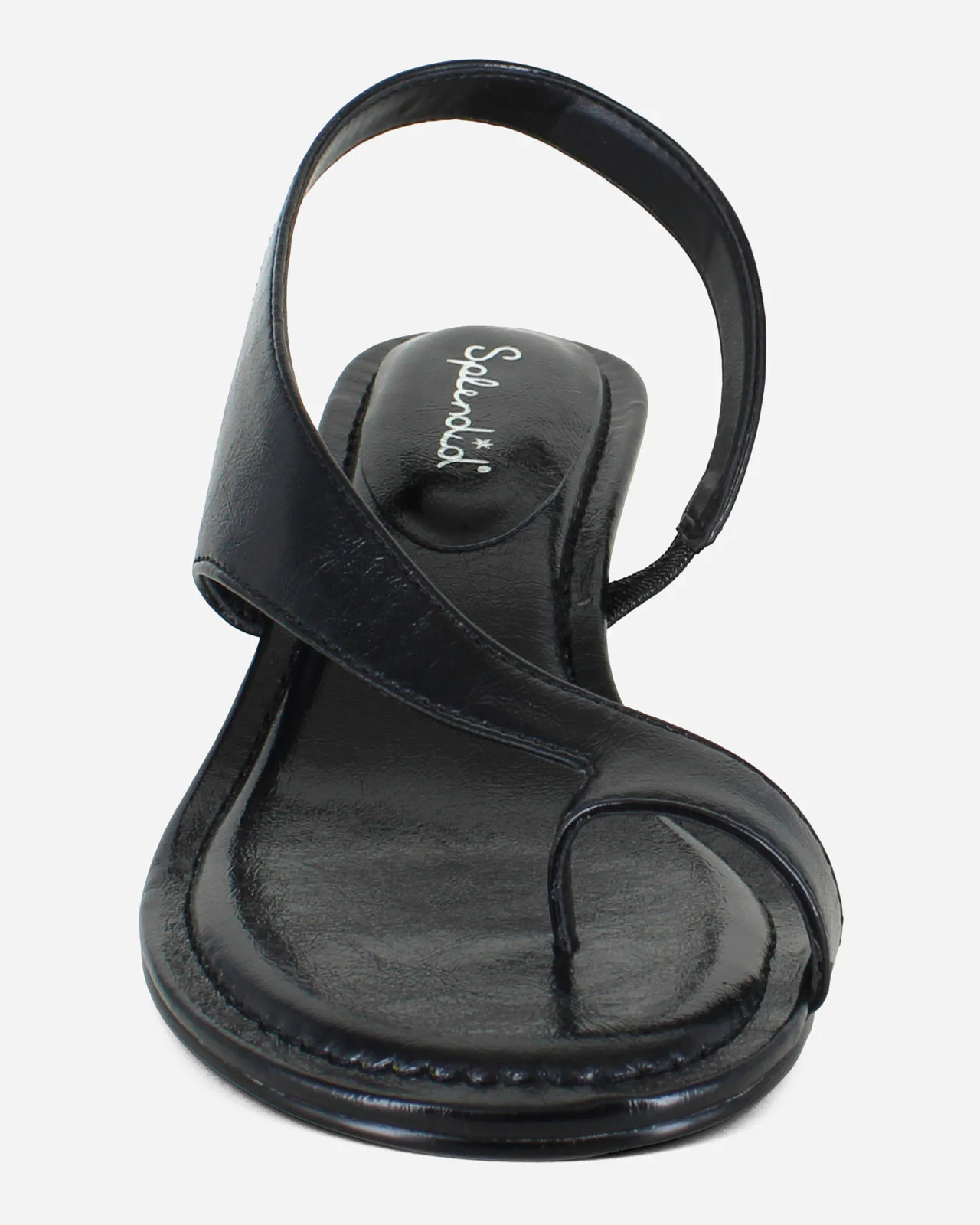 Helen Leather Kitten Heel in Black - Image 3