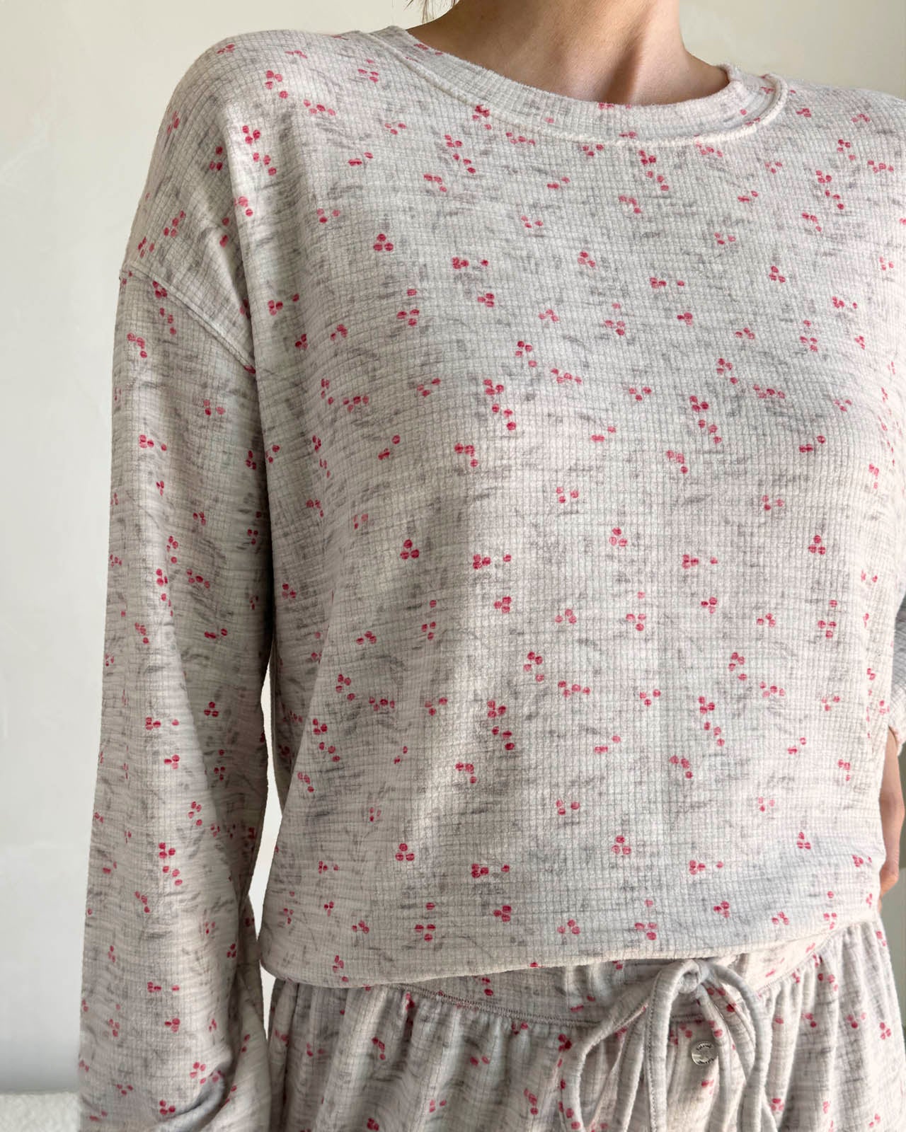 Holly Bunches Marna Waffle Thermal PJ Set - Image 4