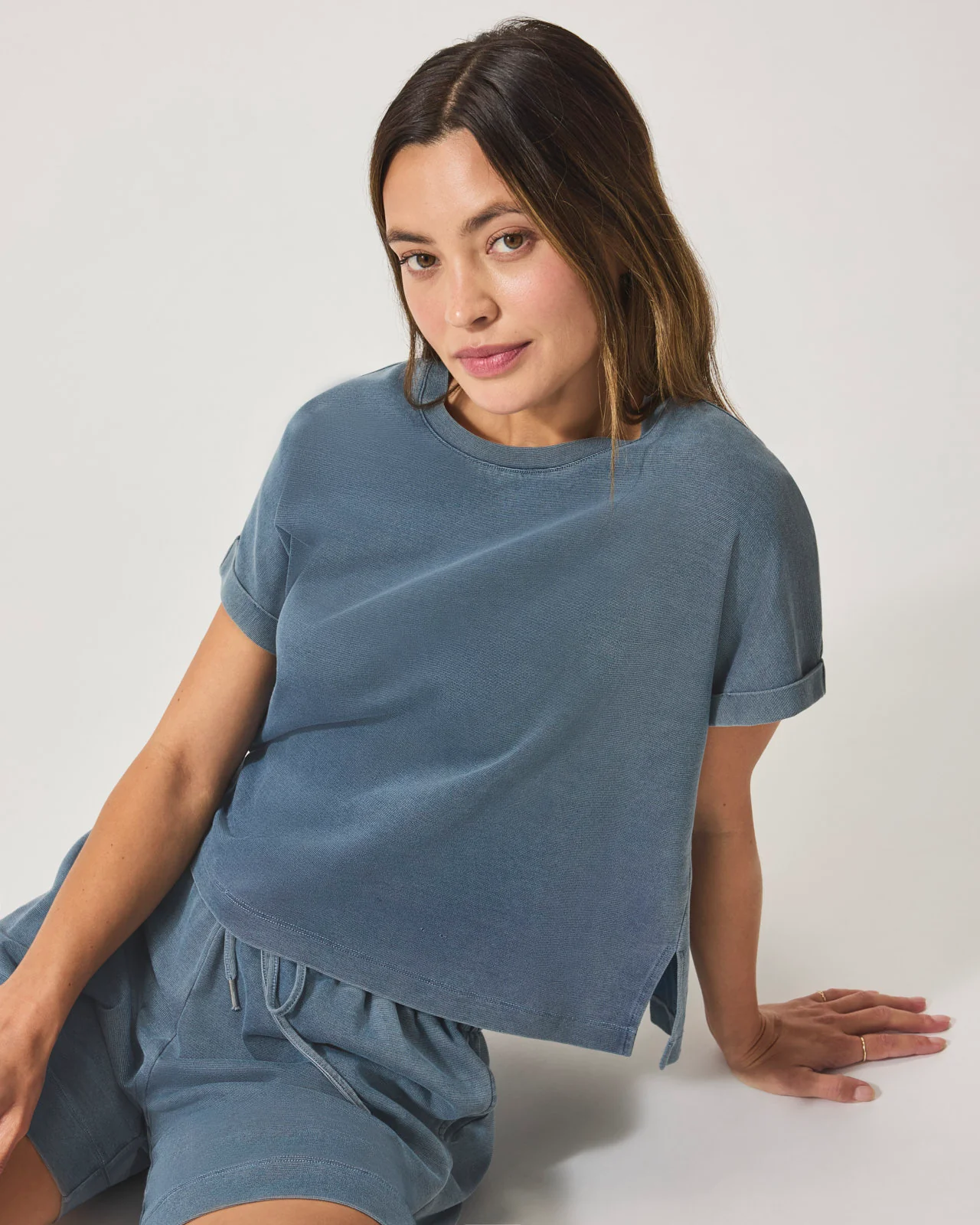 Indigo Lounge Short Sleeve Sweatshirt - Image 7