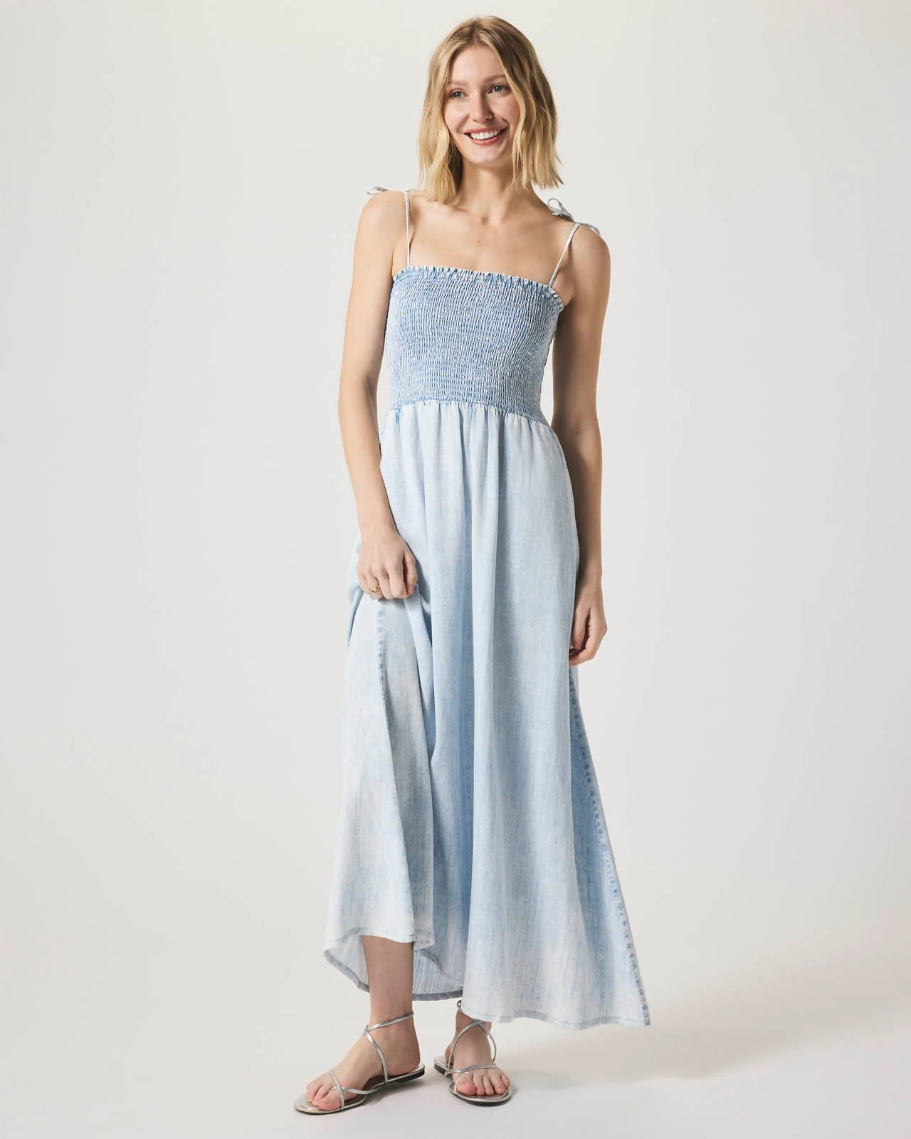 Indigo Tie Strap Dress - Image 4