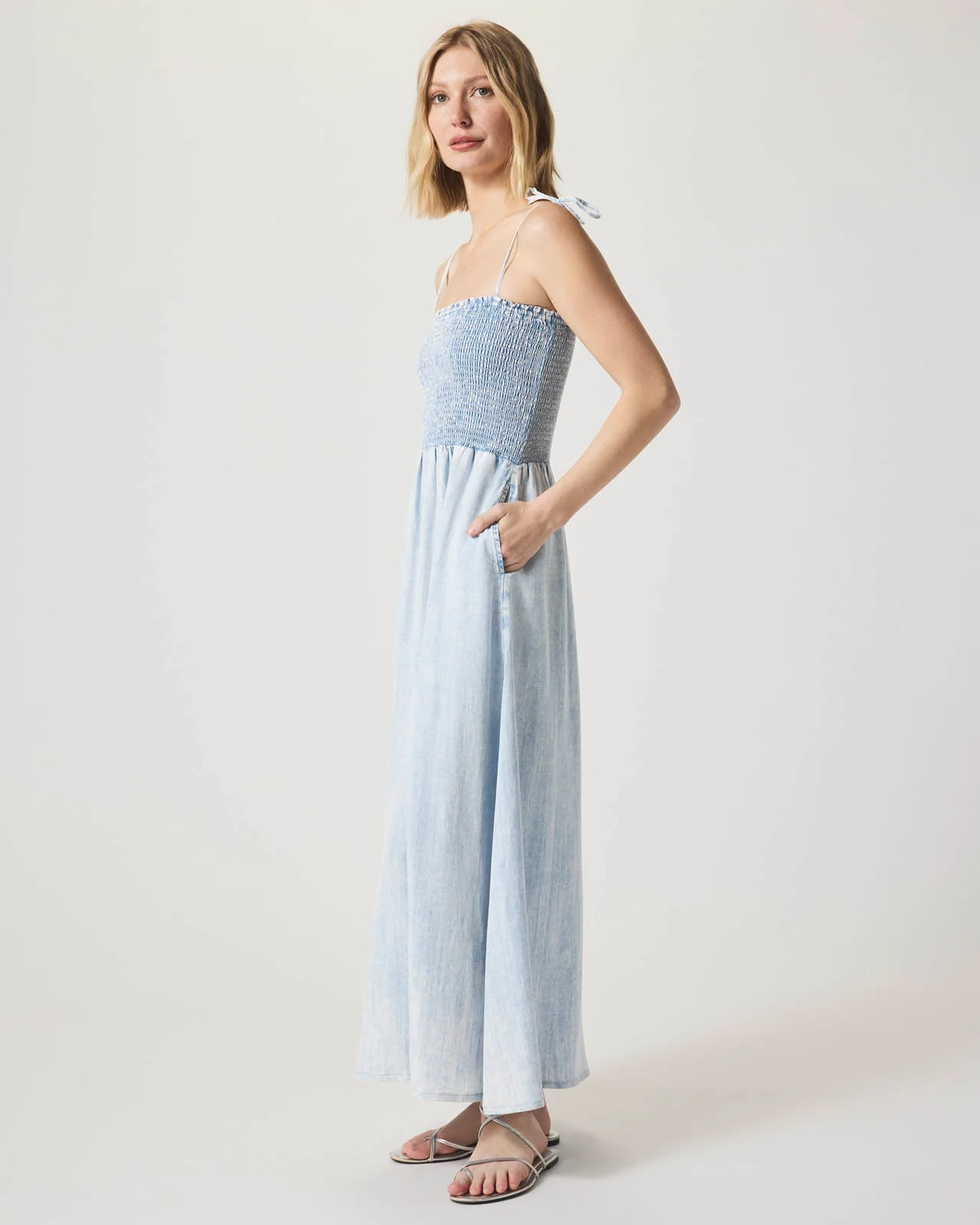 Indigo Tie Strap Dress - Image 5