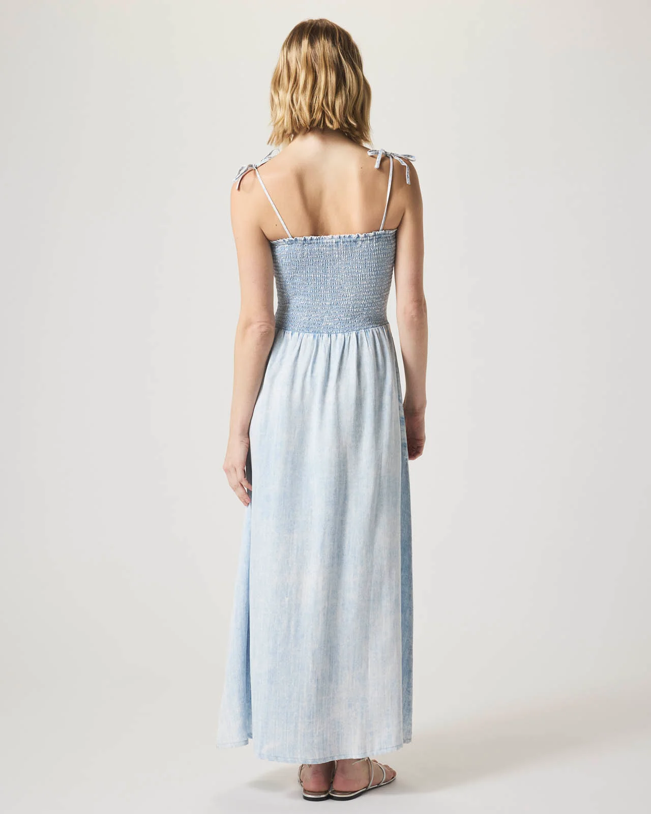 Indigo Tie Strap Dress - Image 6