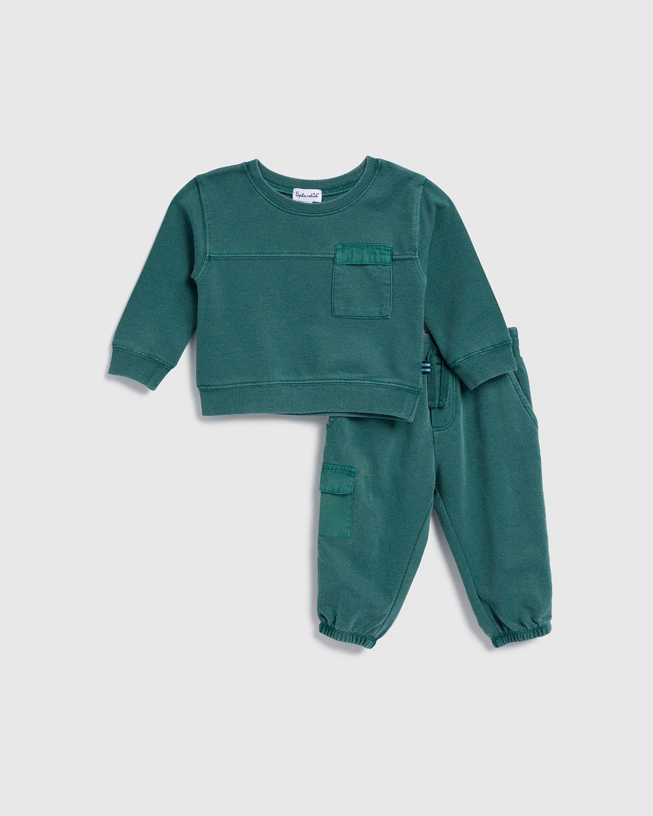 Infant Boy Emerald Puzzle Jogger Set