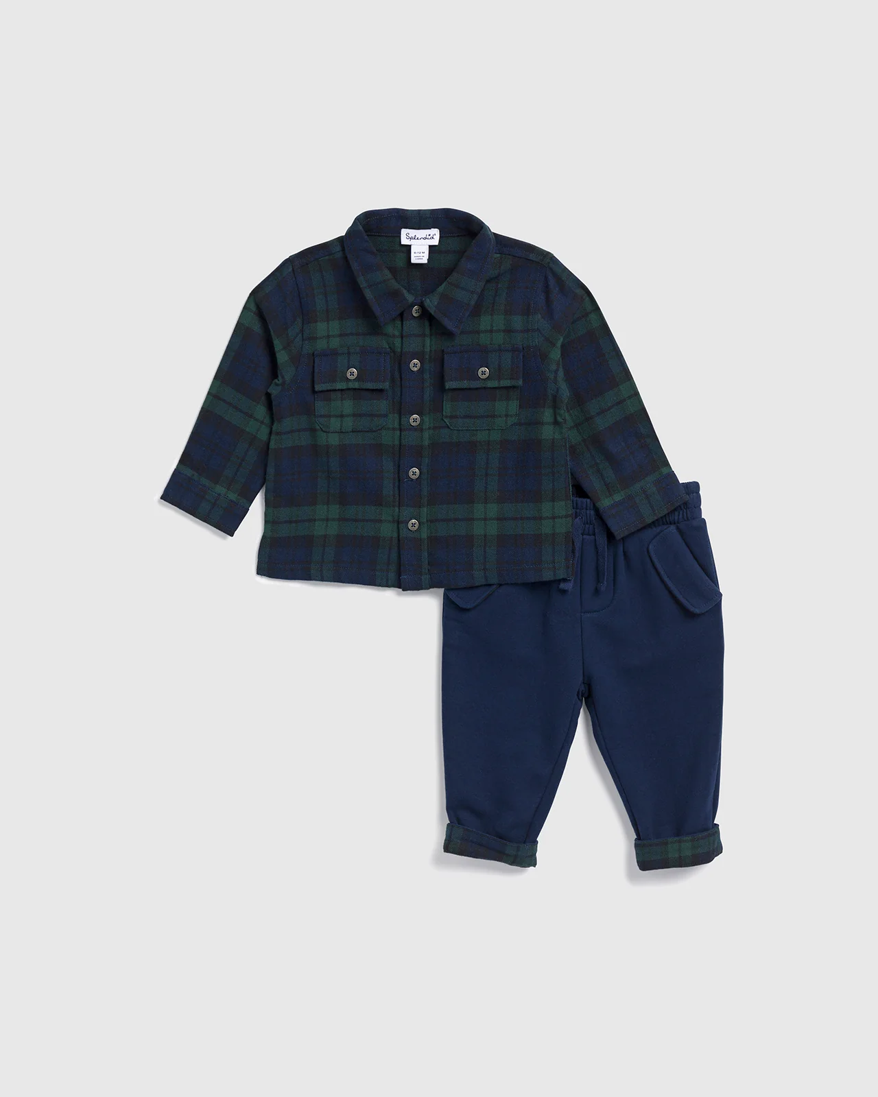 Infant Boy Hunter Plaid Flannel Set