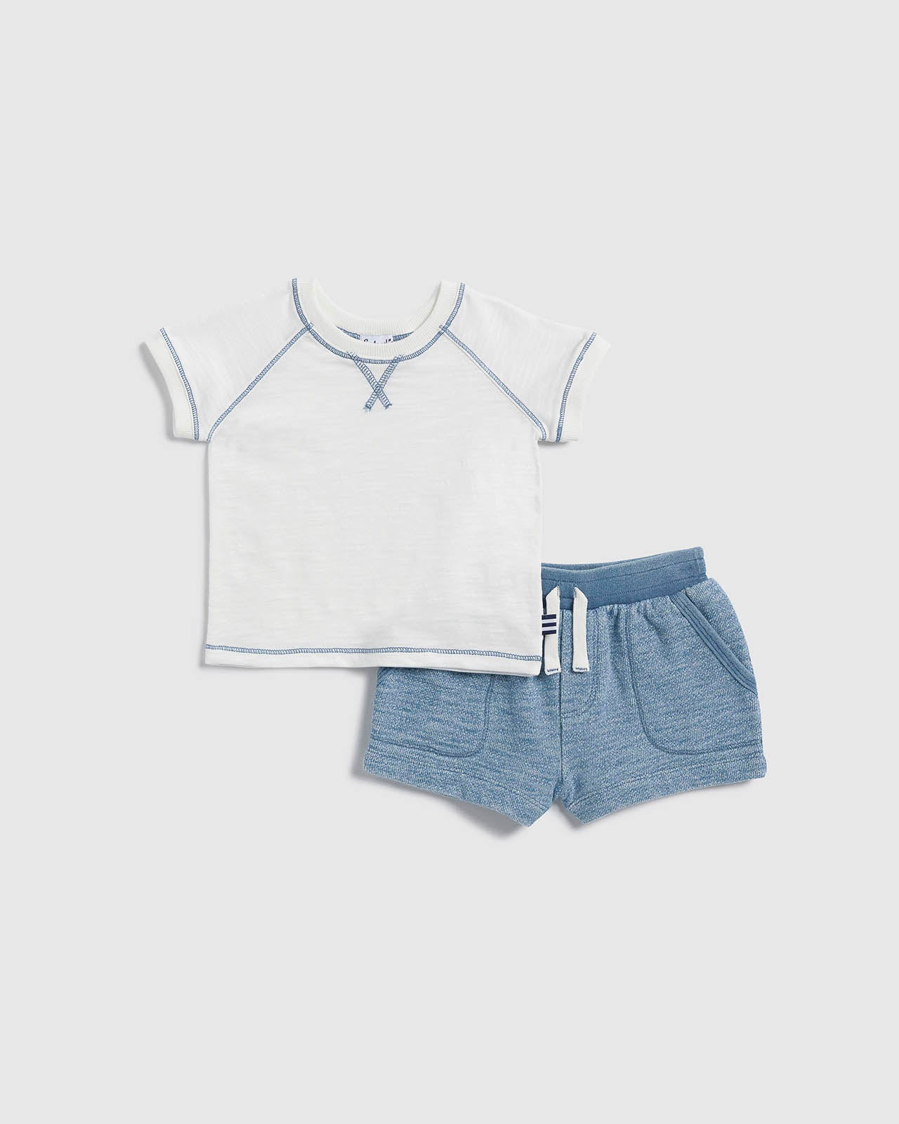 Infant Boy Indigo Short Set