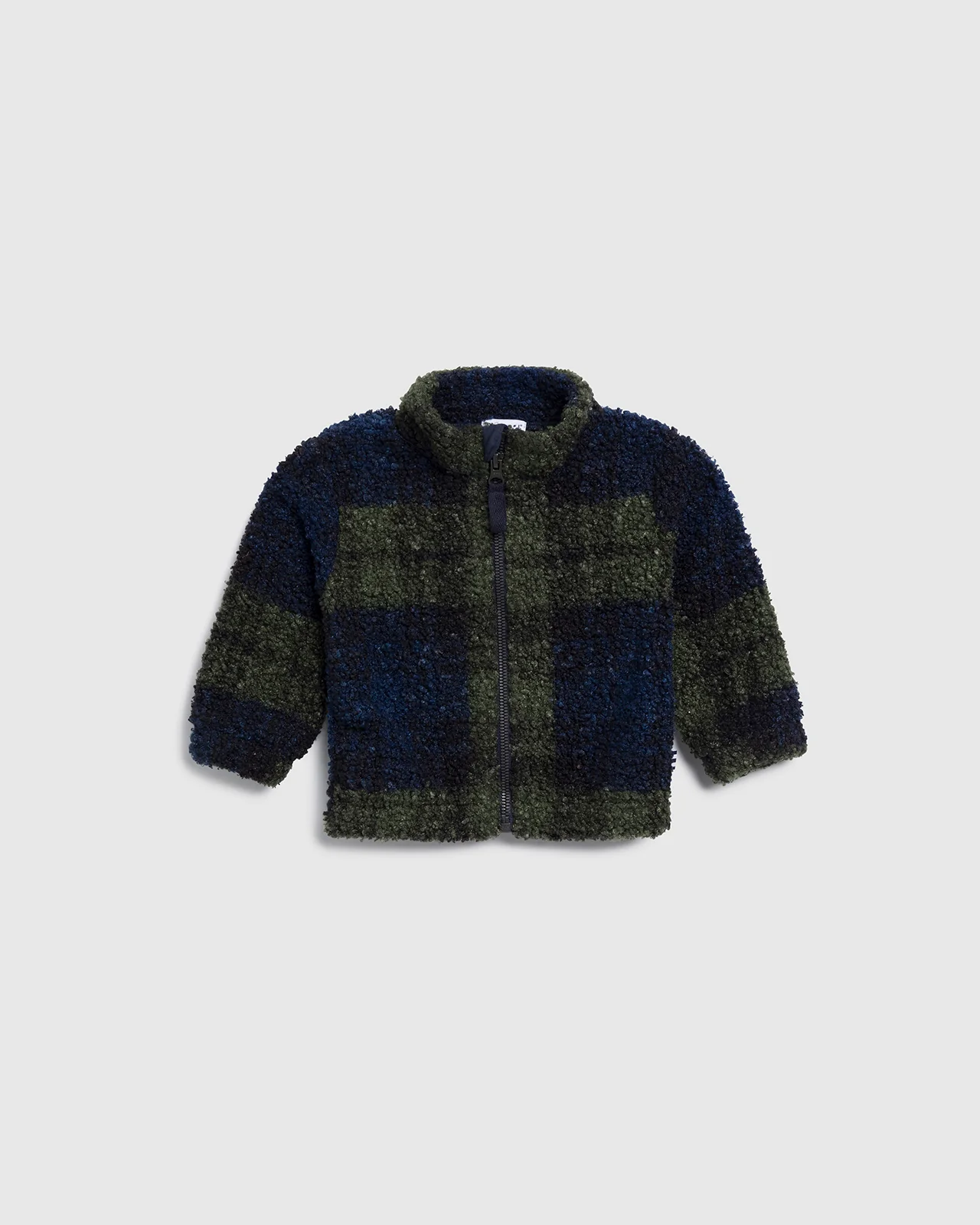 Infant Boy Plaid Teddy Fleece