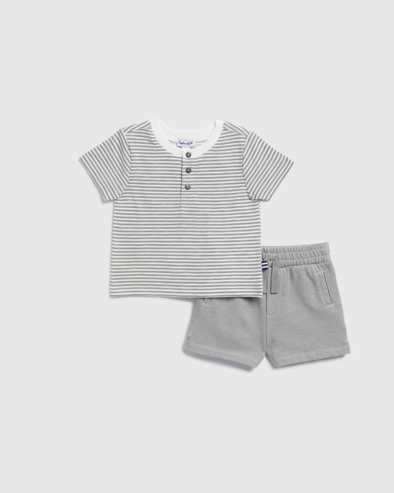 Infant Boy Poolside Stripe Short Sleeve Set