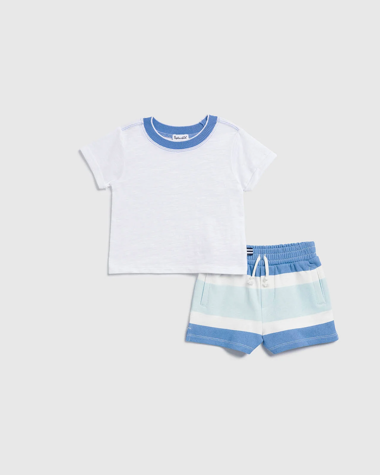 Infant Boy Positano Stripe Short Set