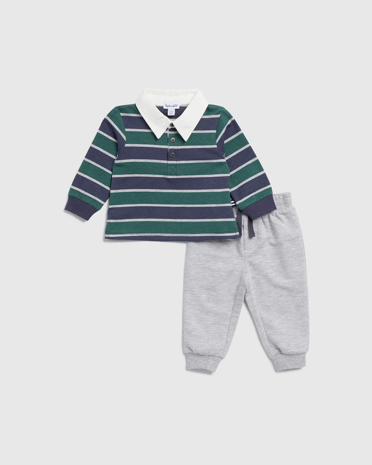 Infant Boy Preppy Stripe Polo Set