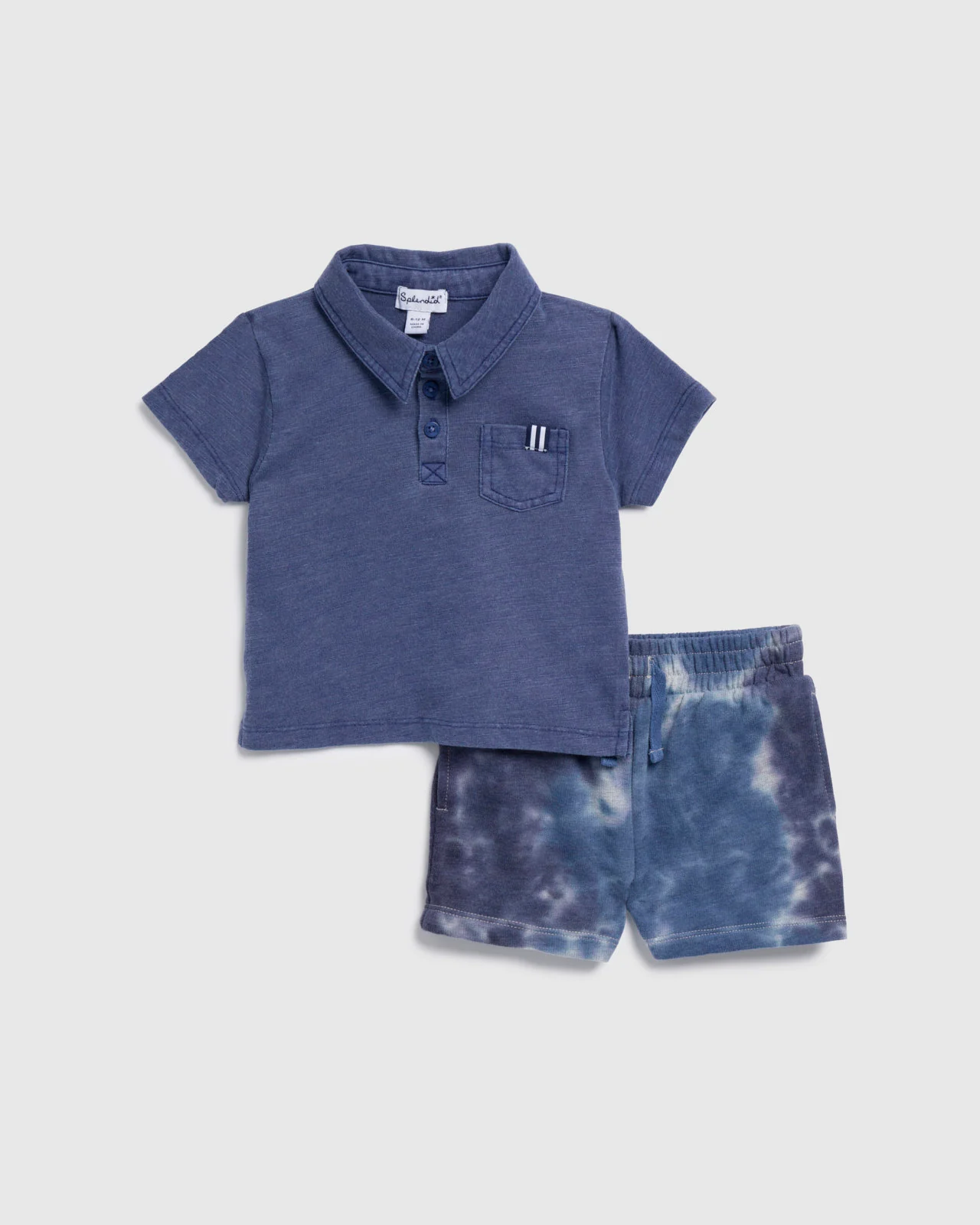 Infant Boy Ripple Tie Dye Short Set