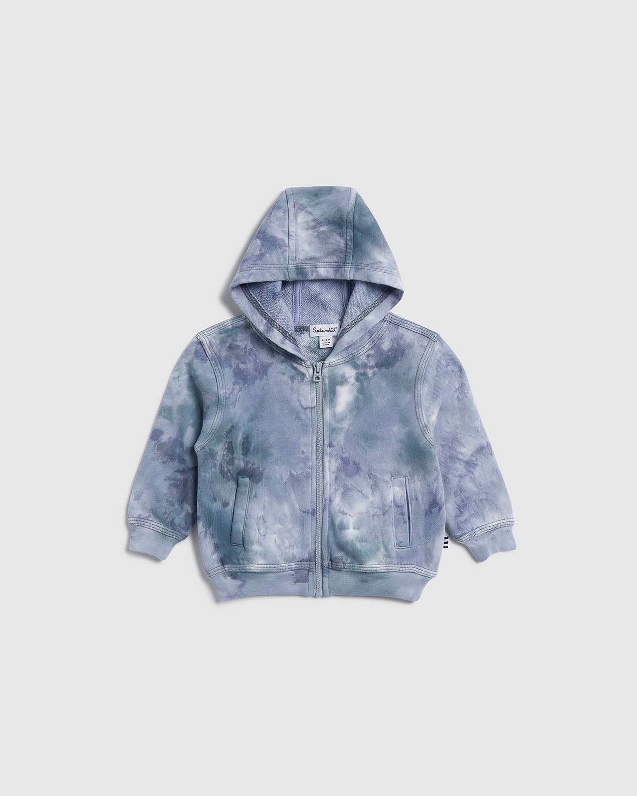 Infant Boy Shadow Wash Zip Up Hoodie