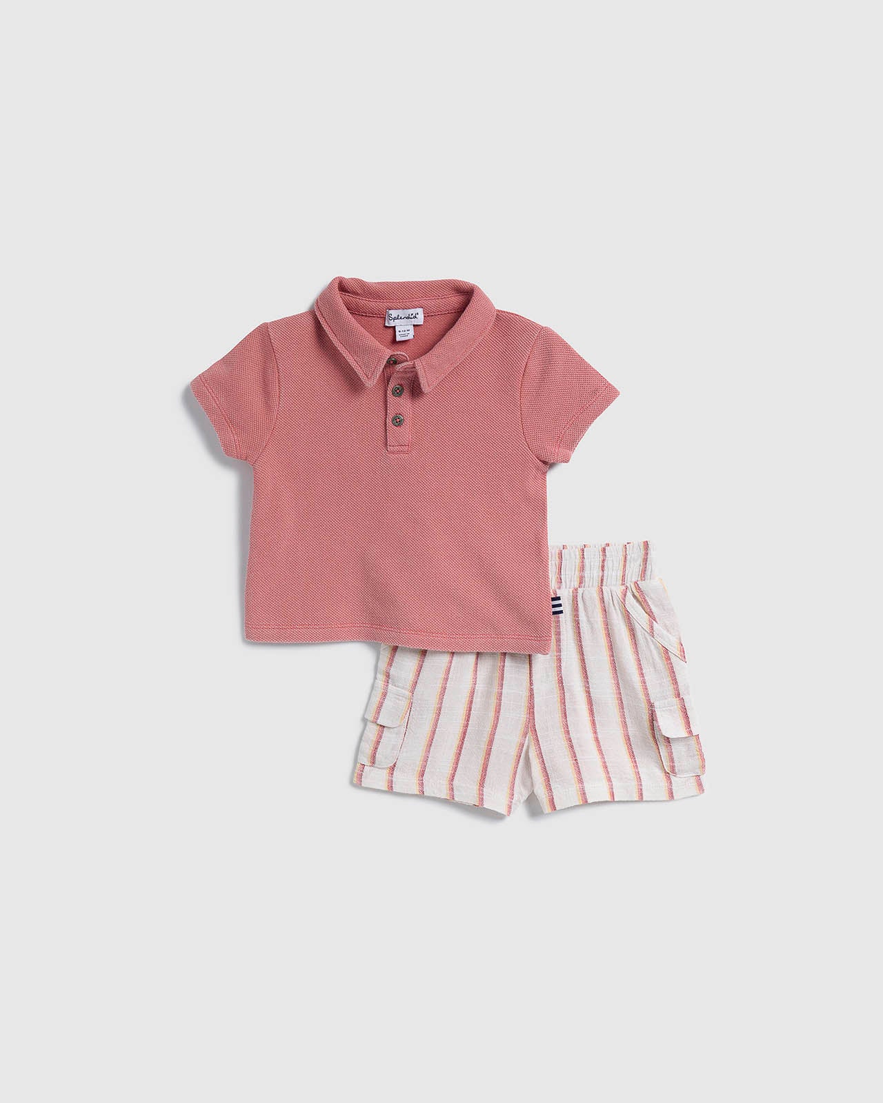 Infant Boy Sienna Stripe Short Set