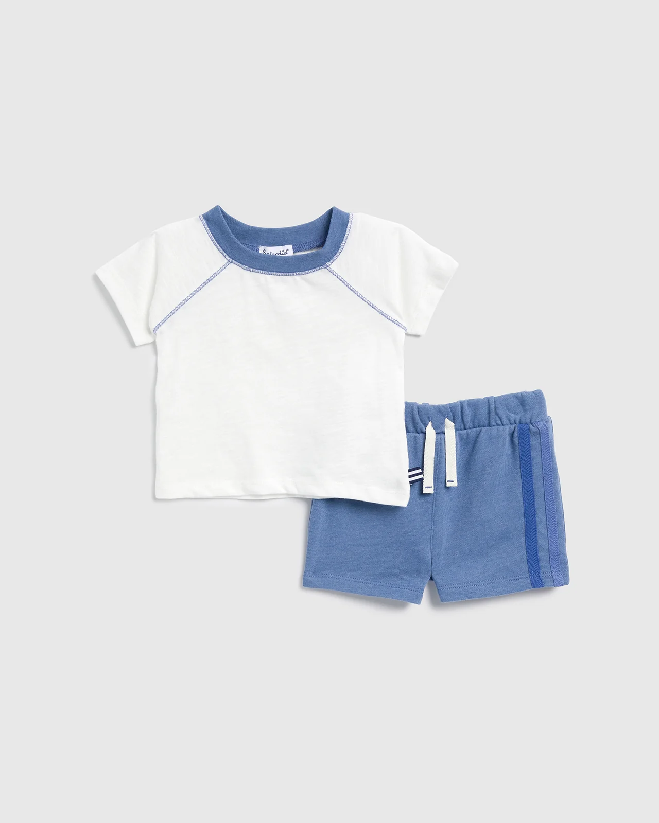 Infant Boy Sky Jersey Short Sleeve Set