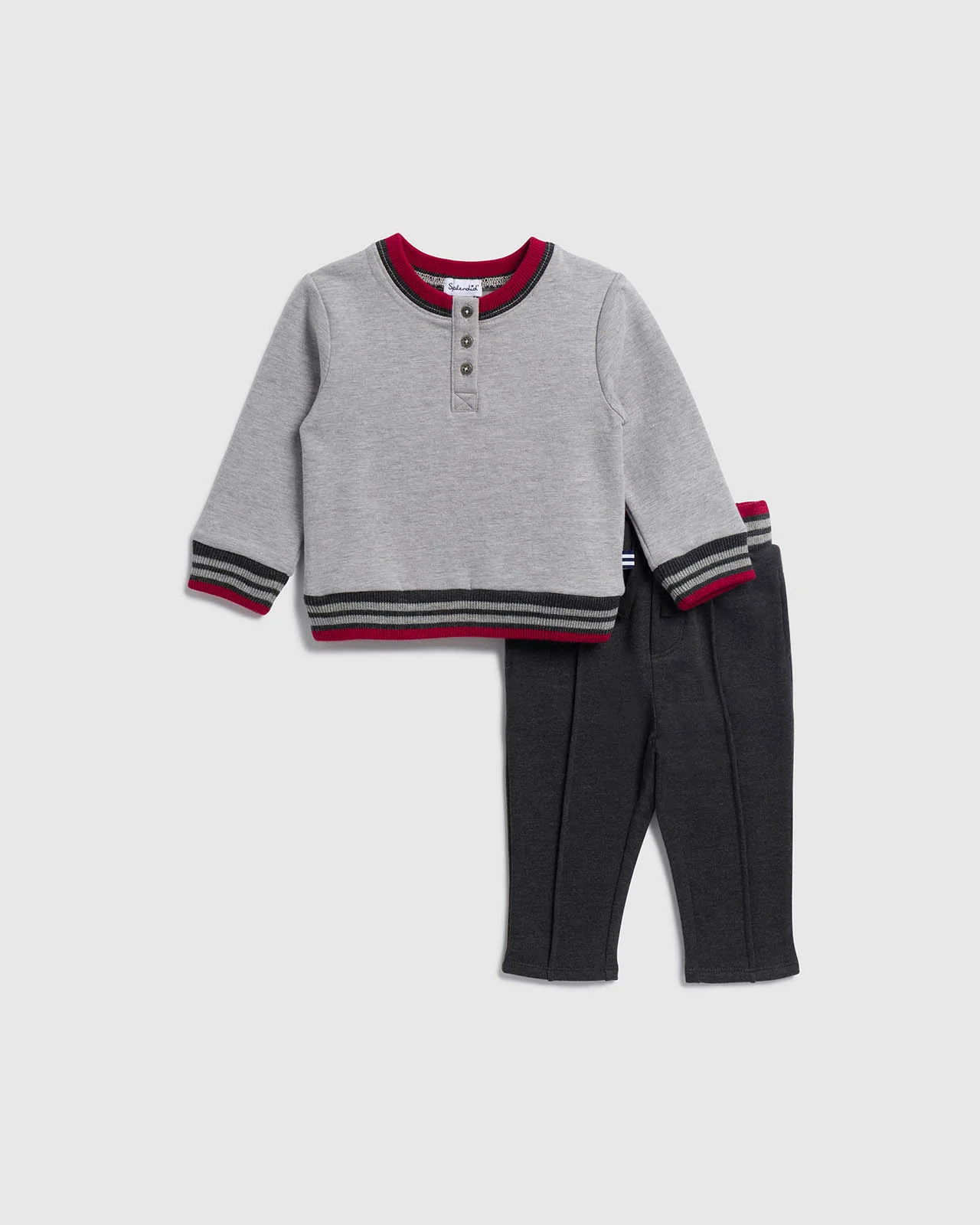 Infant Boy Sporty Henley Set