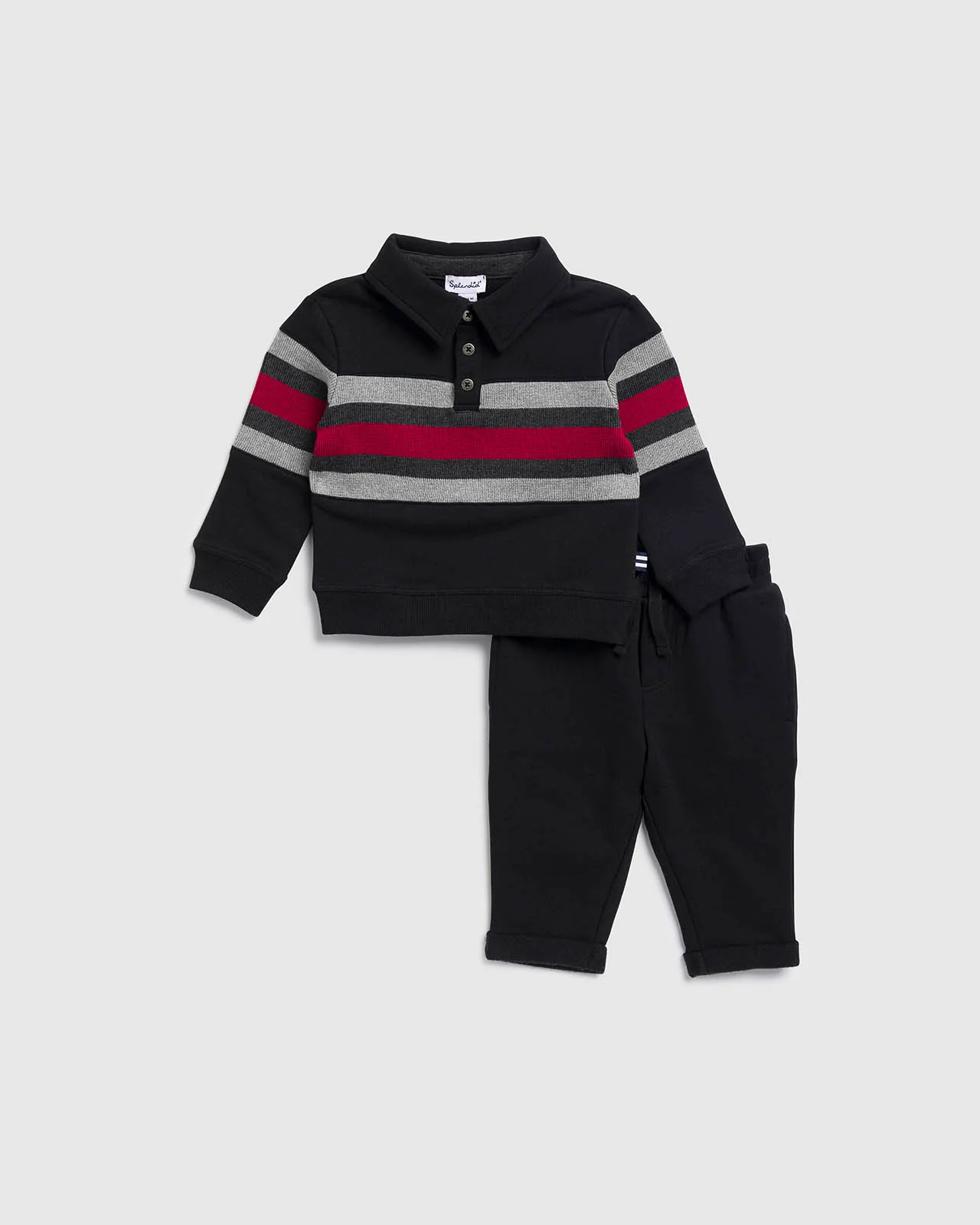 Infant Boy Stripe Polo Set