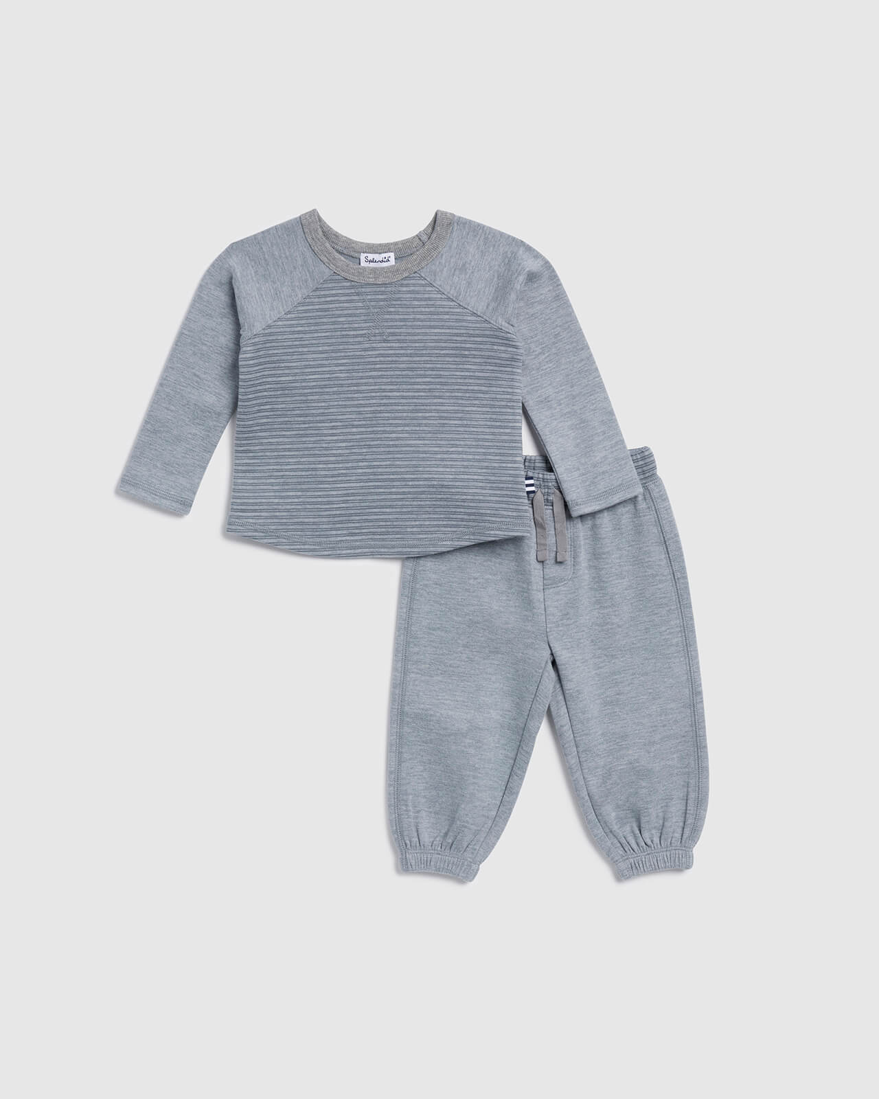 Infant Boy Striped Raglan Long Sleeve Set