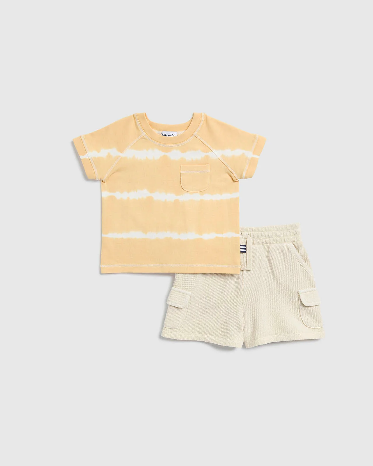 Infant Boy Sunny Tie Dye Short Sleeve Set